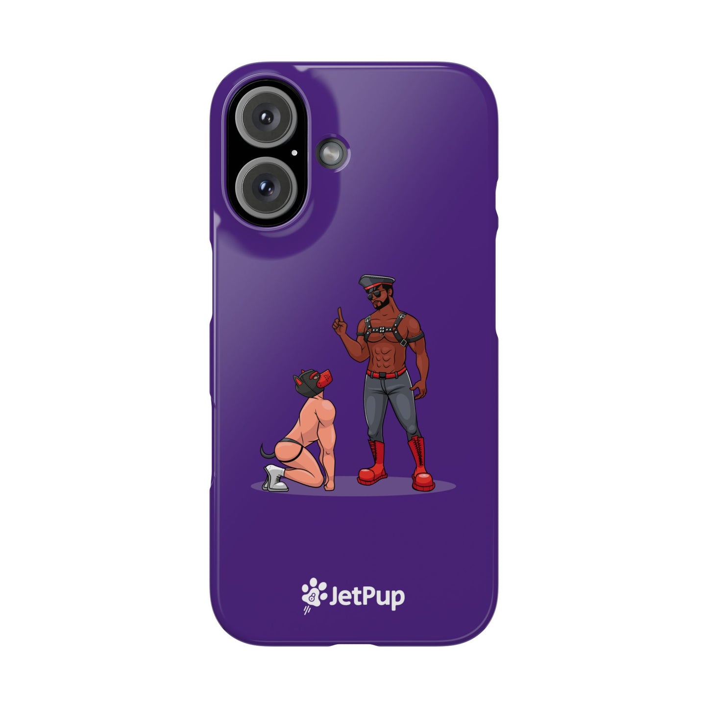 Sir & Pup Hood Slim iPhone Cases - Purple