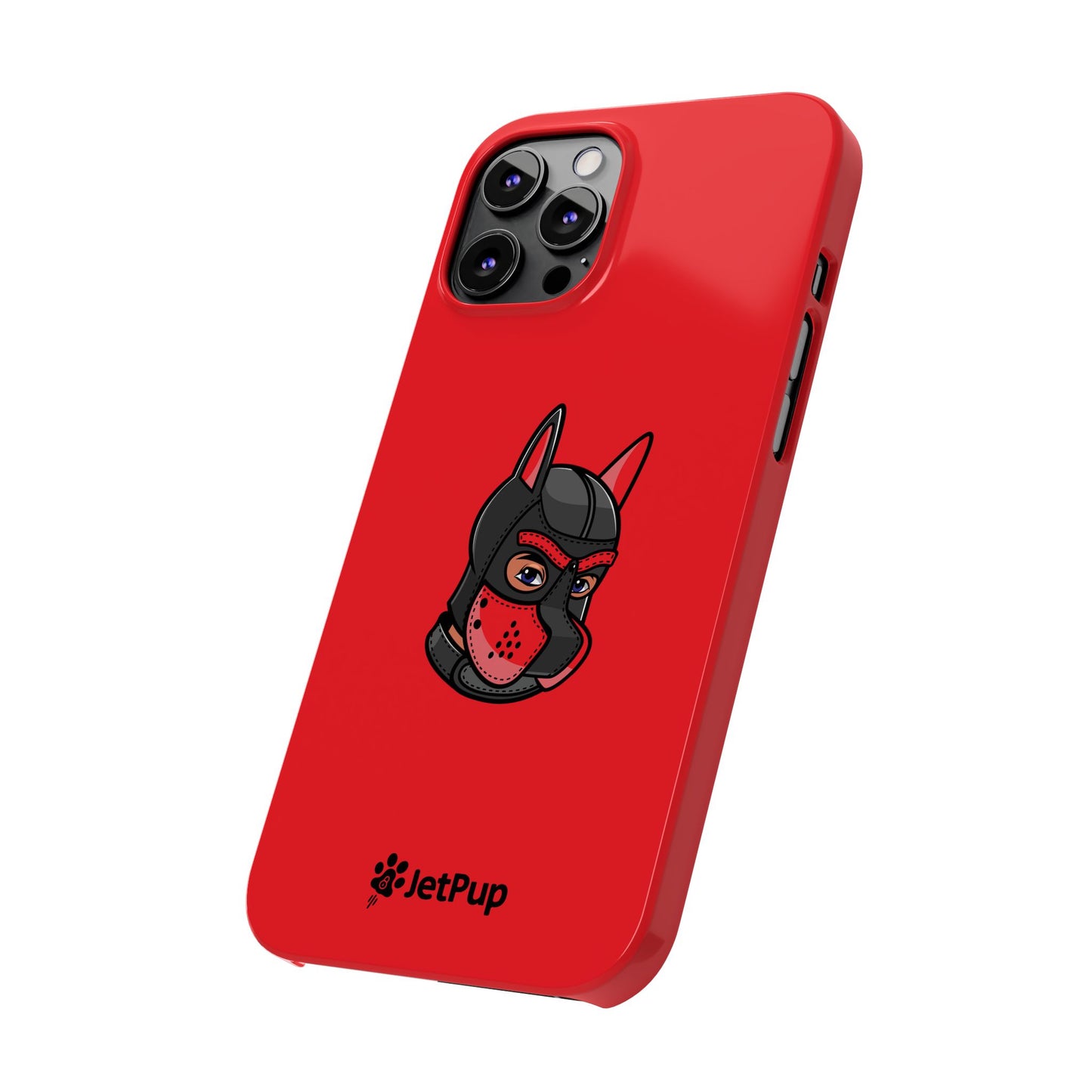 Pup Hood Slim iPhone Cases - Red