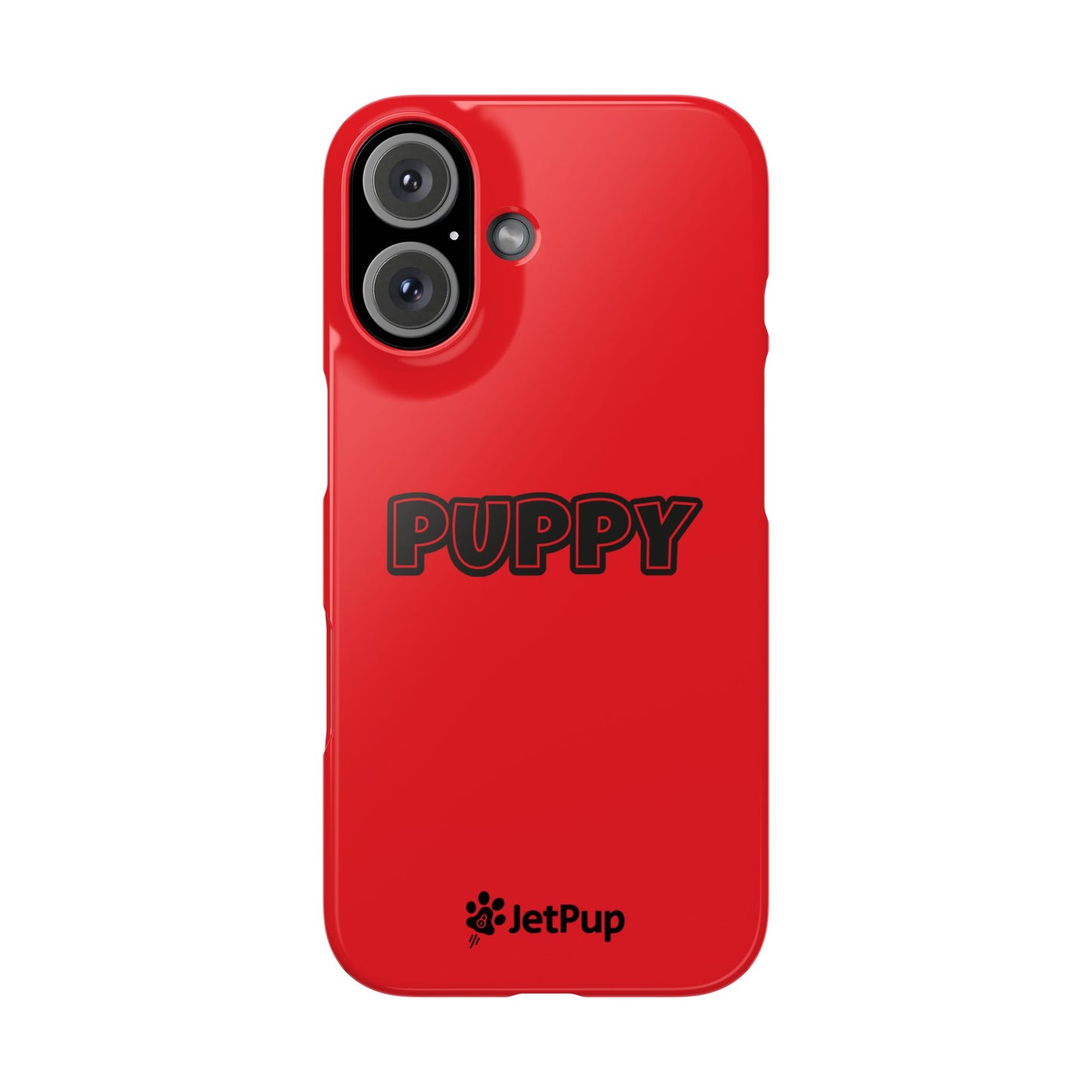 Puppy Slim iPhone Cases - Red