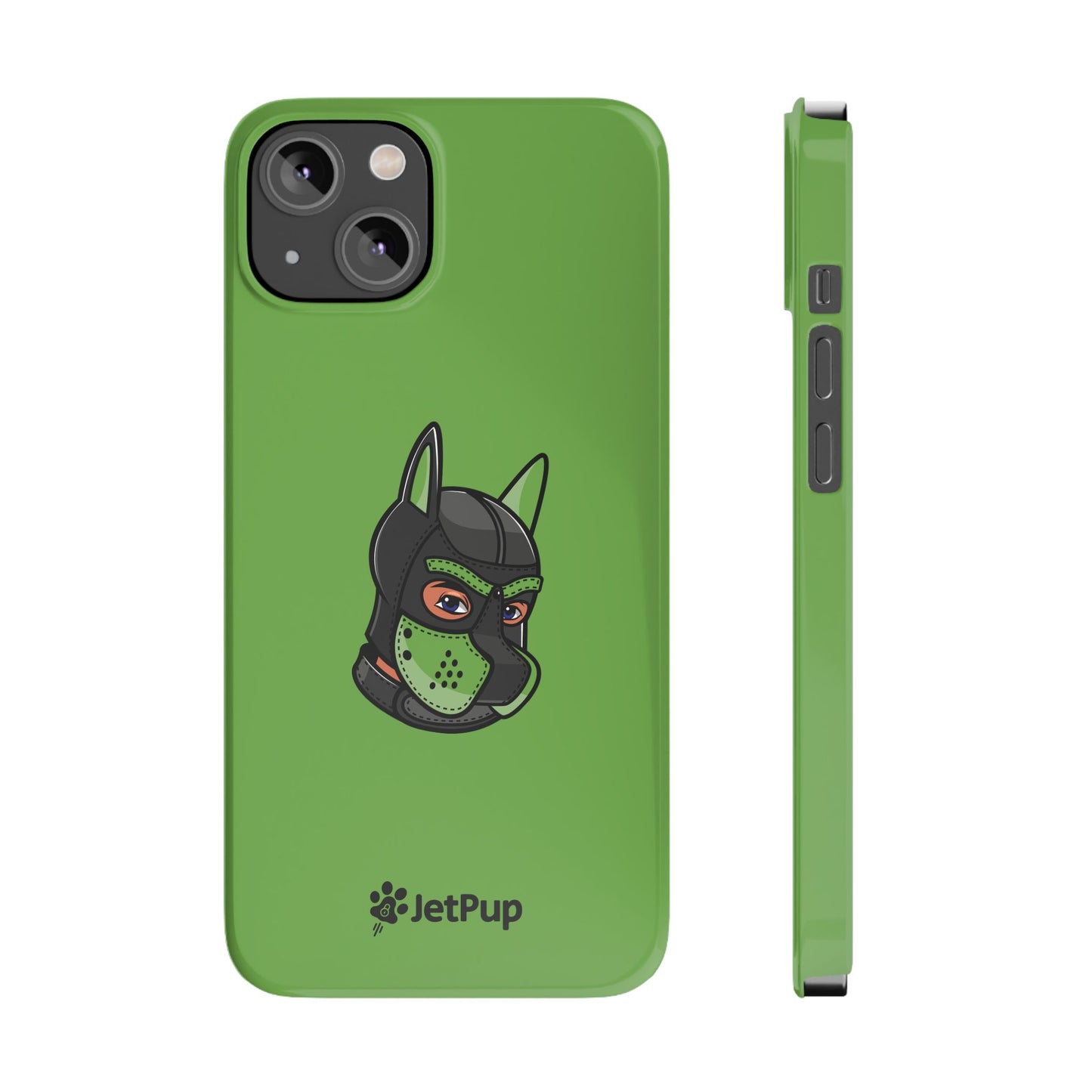 Pup Hood Slim iPhone Cases - Green