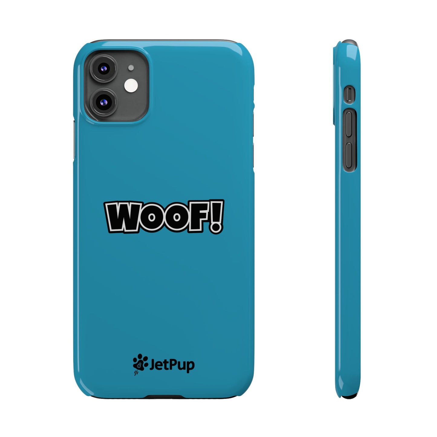 Woof Slim iPhone Cases -Turquoise