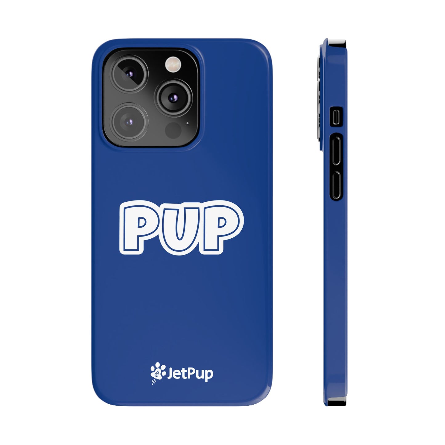 Pup Slim iPhone Cases - Blue