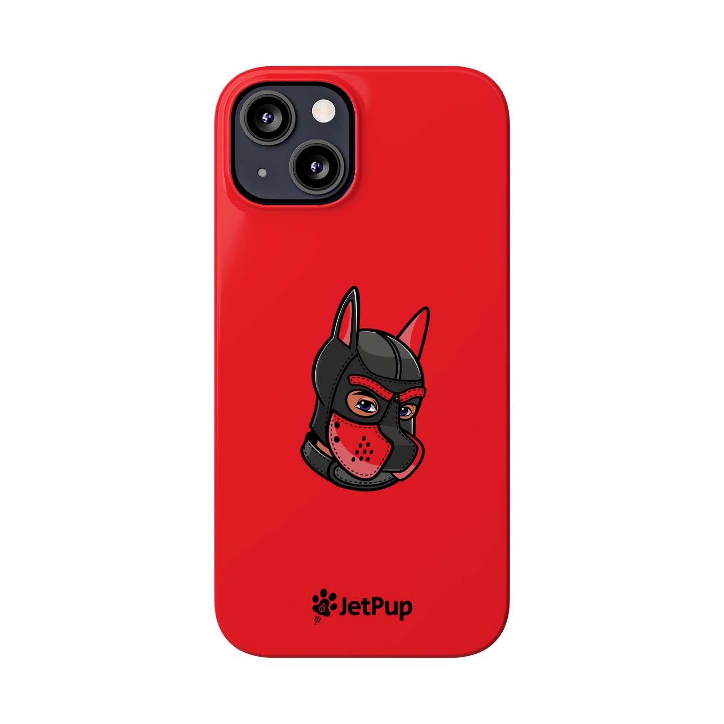 Pup Hood Slim iPhone Cases - Red