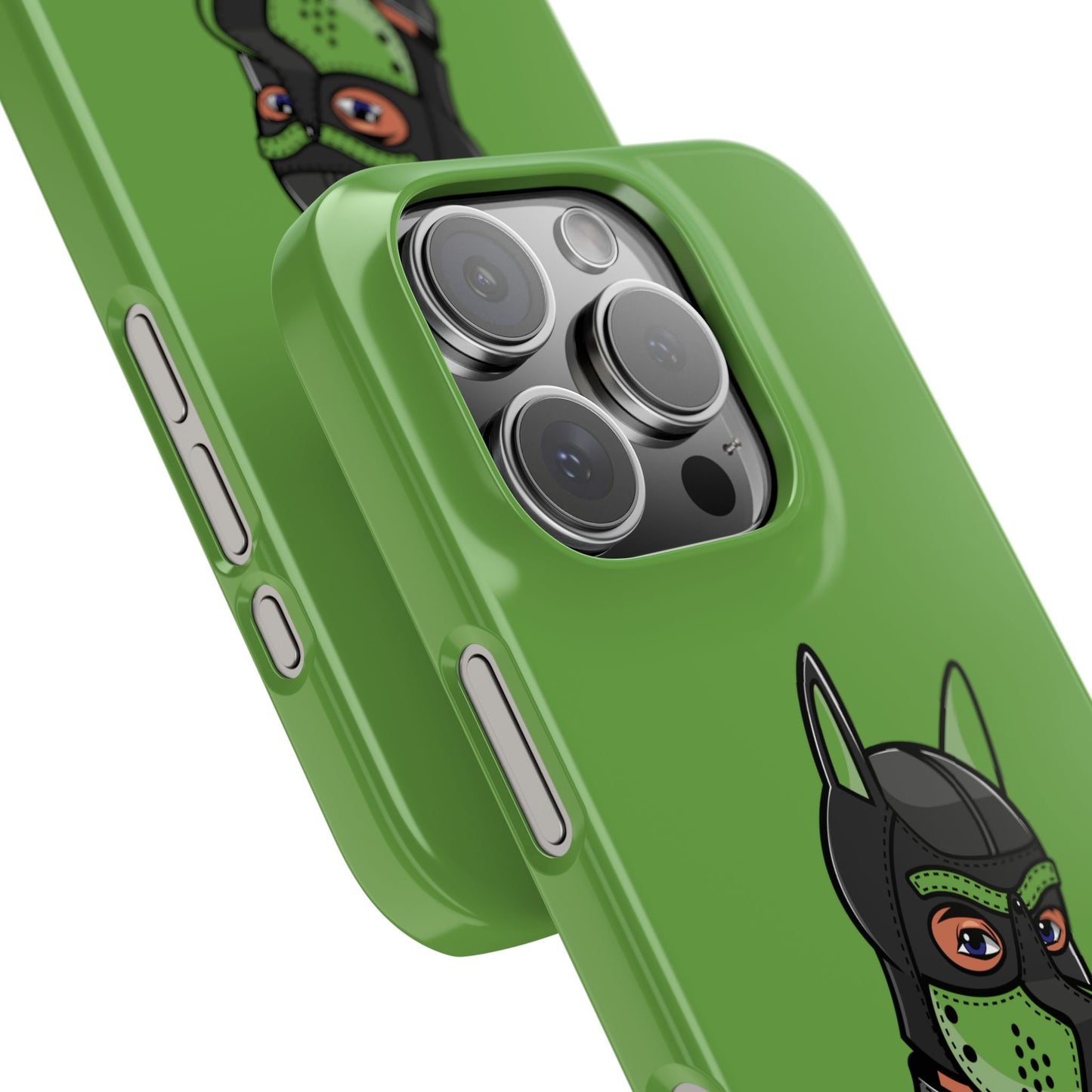 Pup Hood Slim iPhone Cases - Green