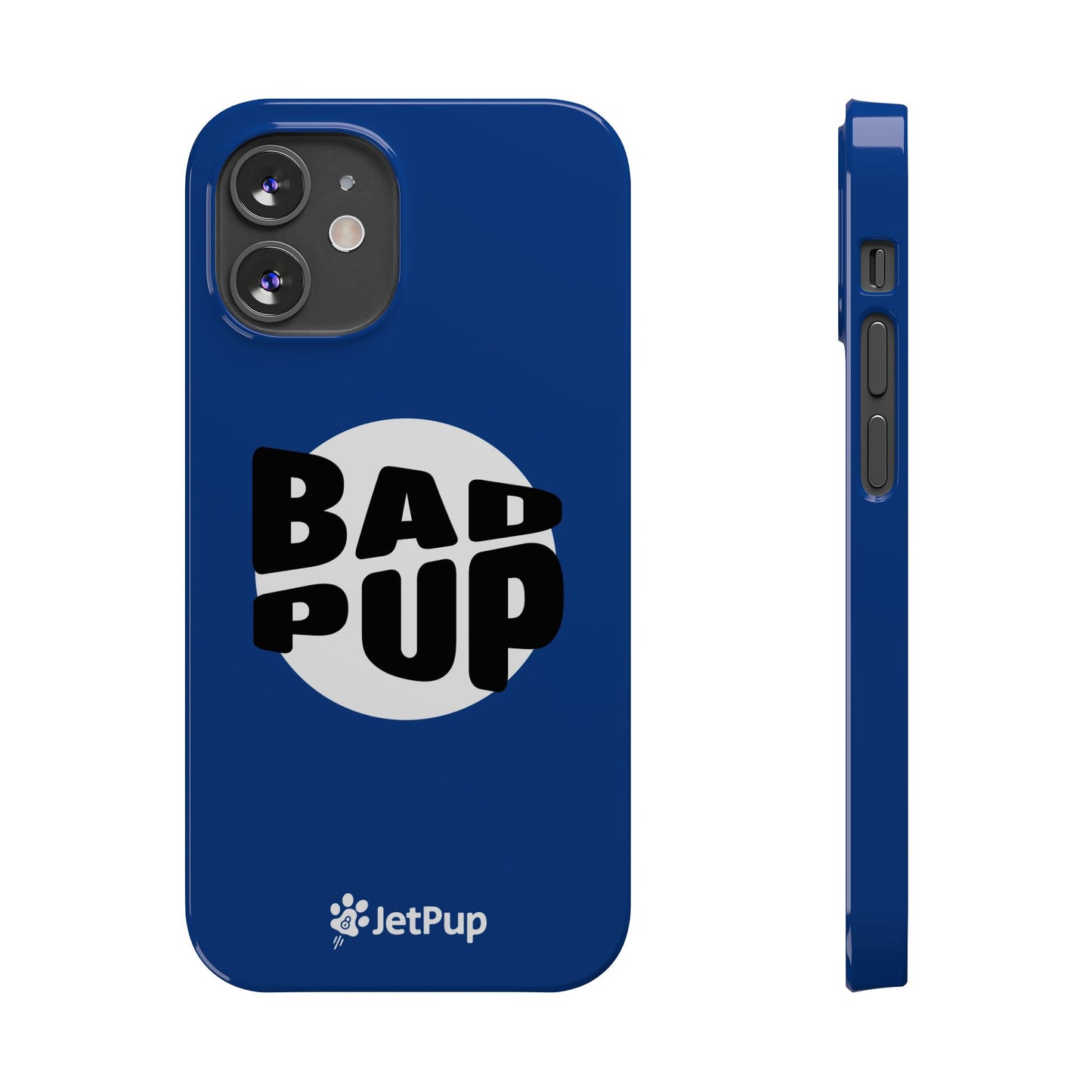 Bad Pup Slim iPhone Cases - Blue