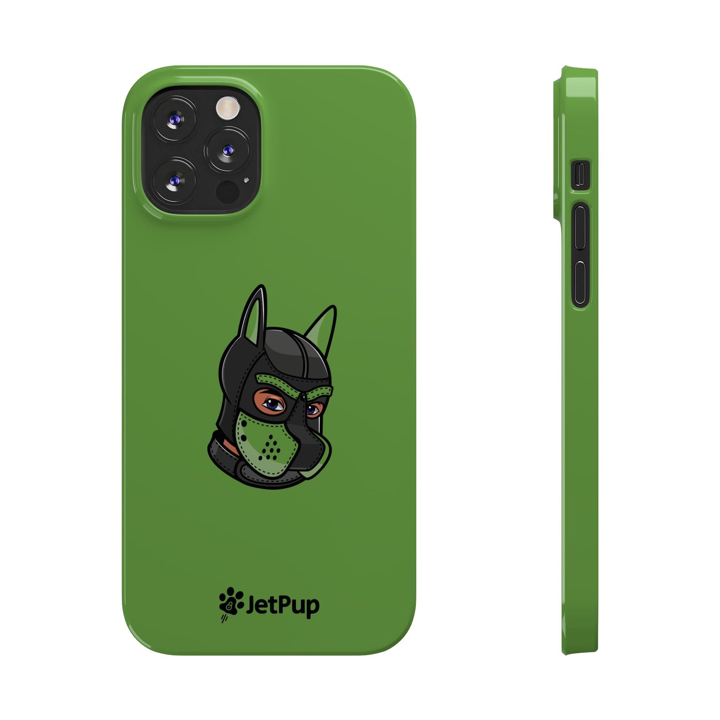 Pup Hood Slim iPhone Cases - Green