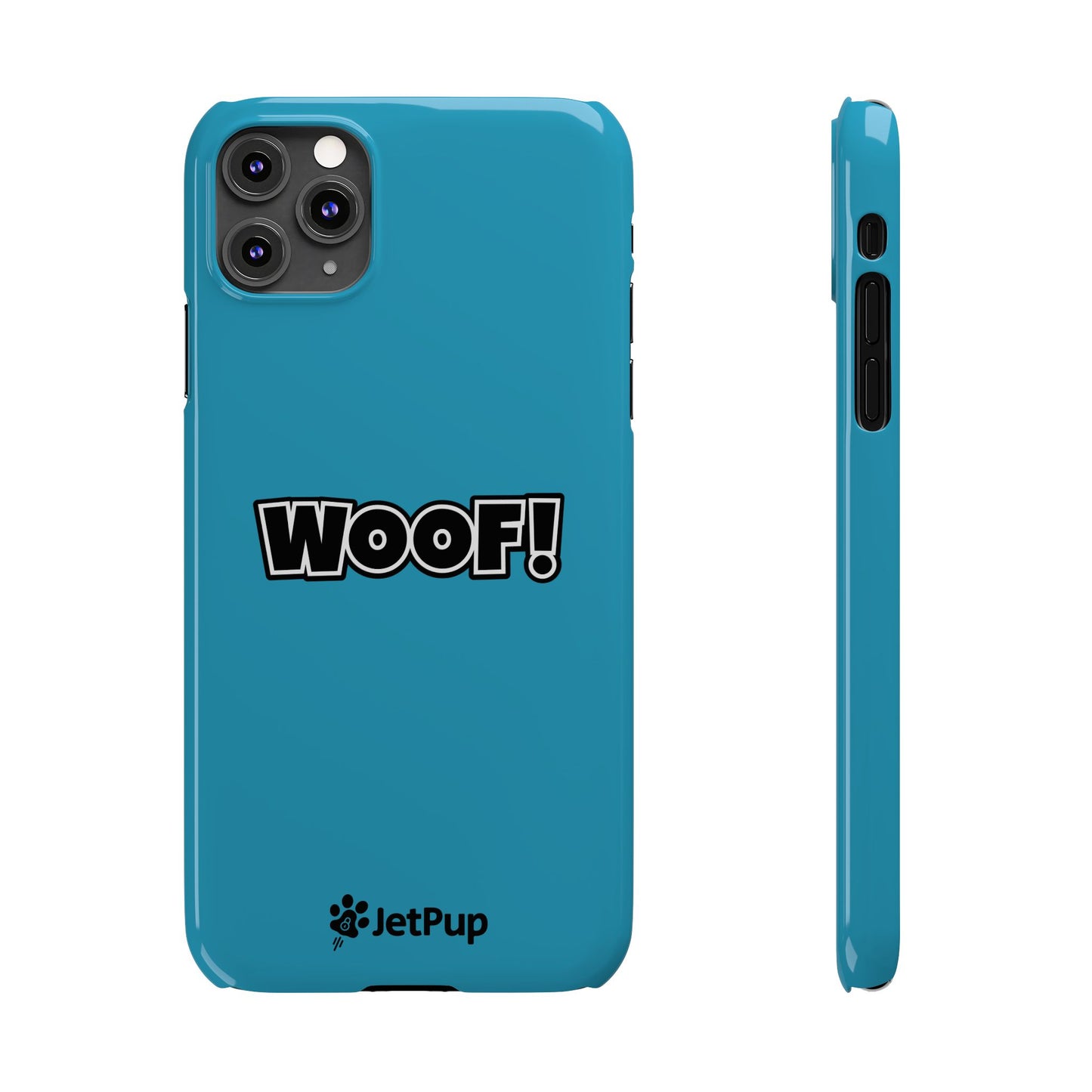 Woof Slim iPhone Cases -Turquoise
