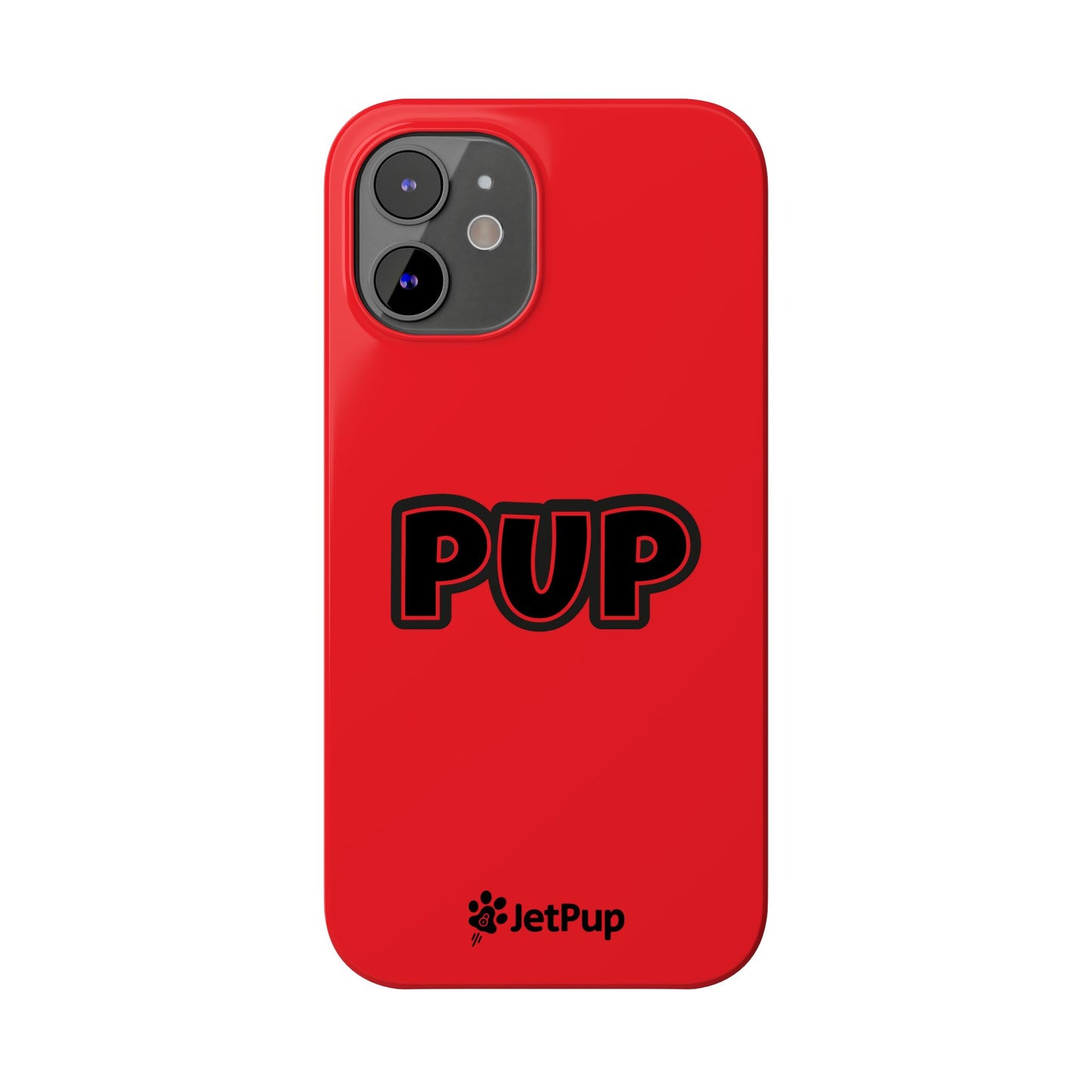 Pup Slim iPhone Cases - Red