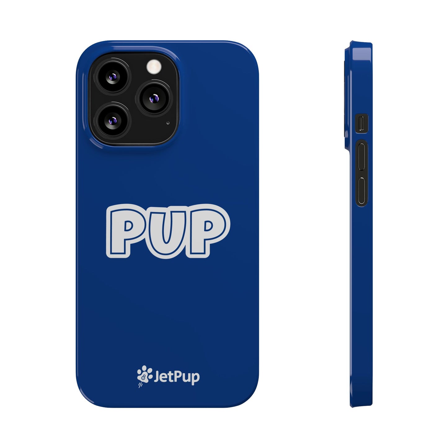 Pup Slim iPhone Cases - Blue