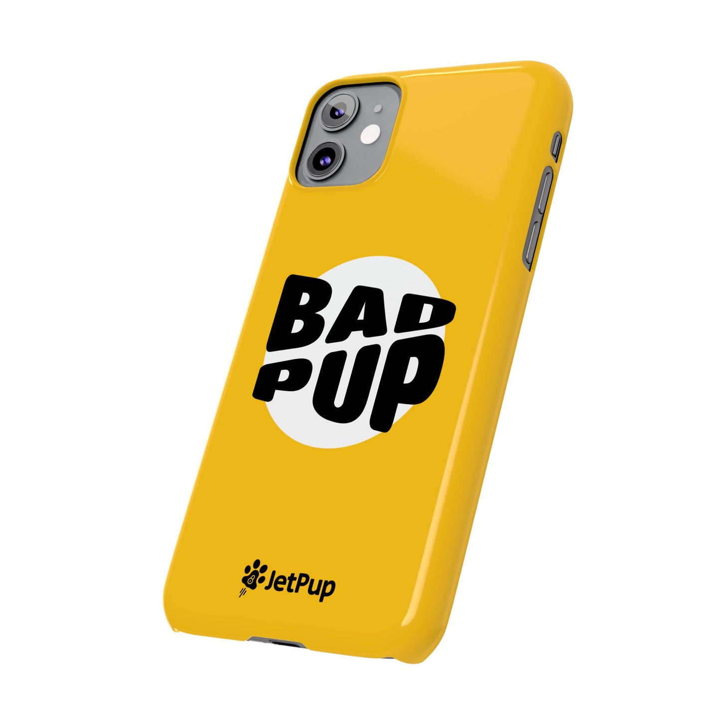 Bad Pup Slim iPhone Cases - Yellow