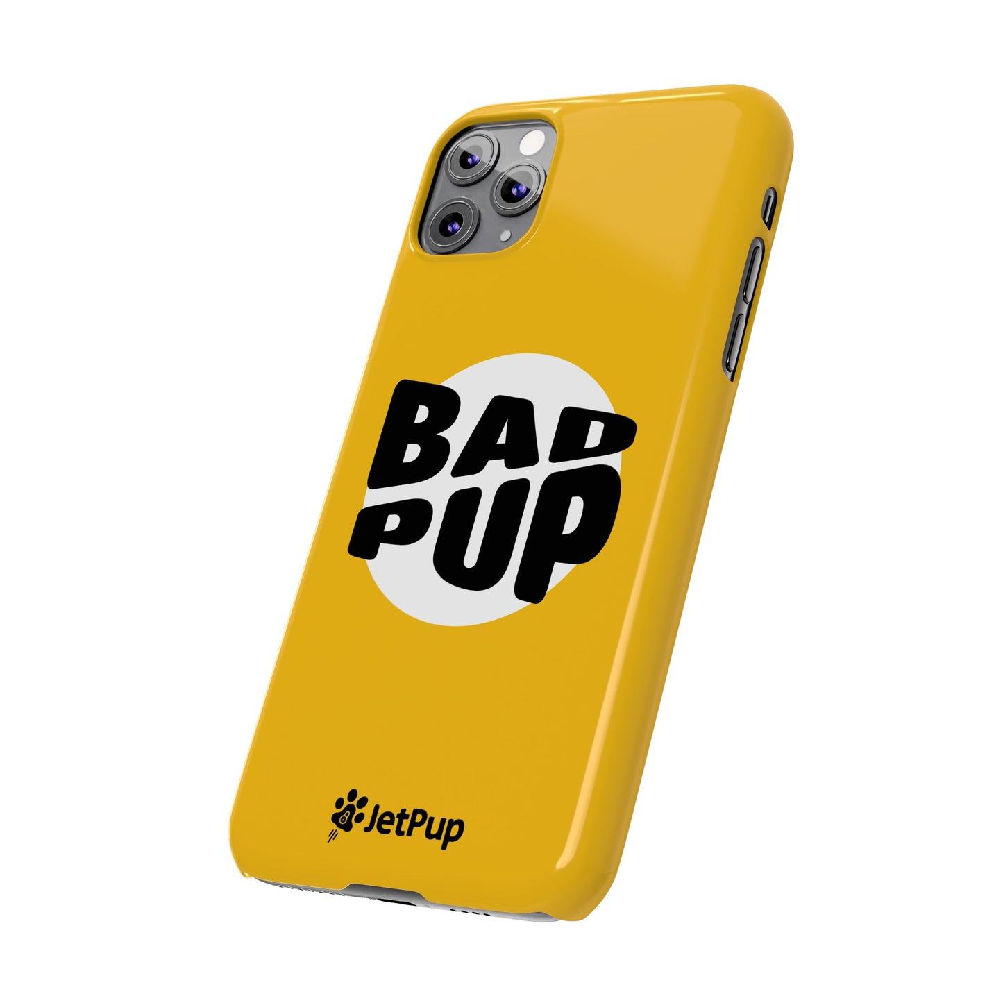 Bad Pup Slim iPhone Cases - Yellow