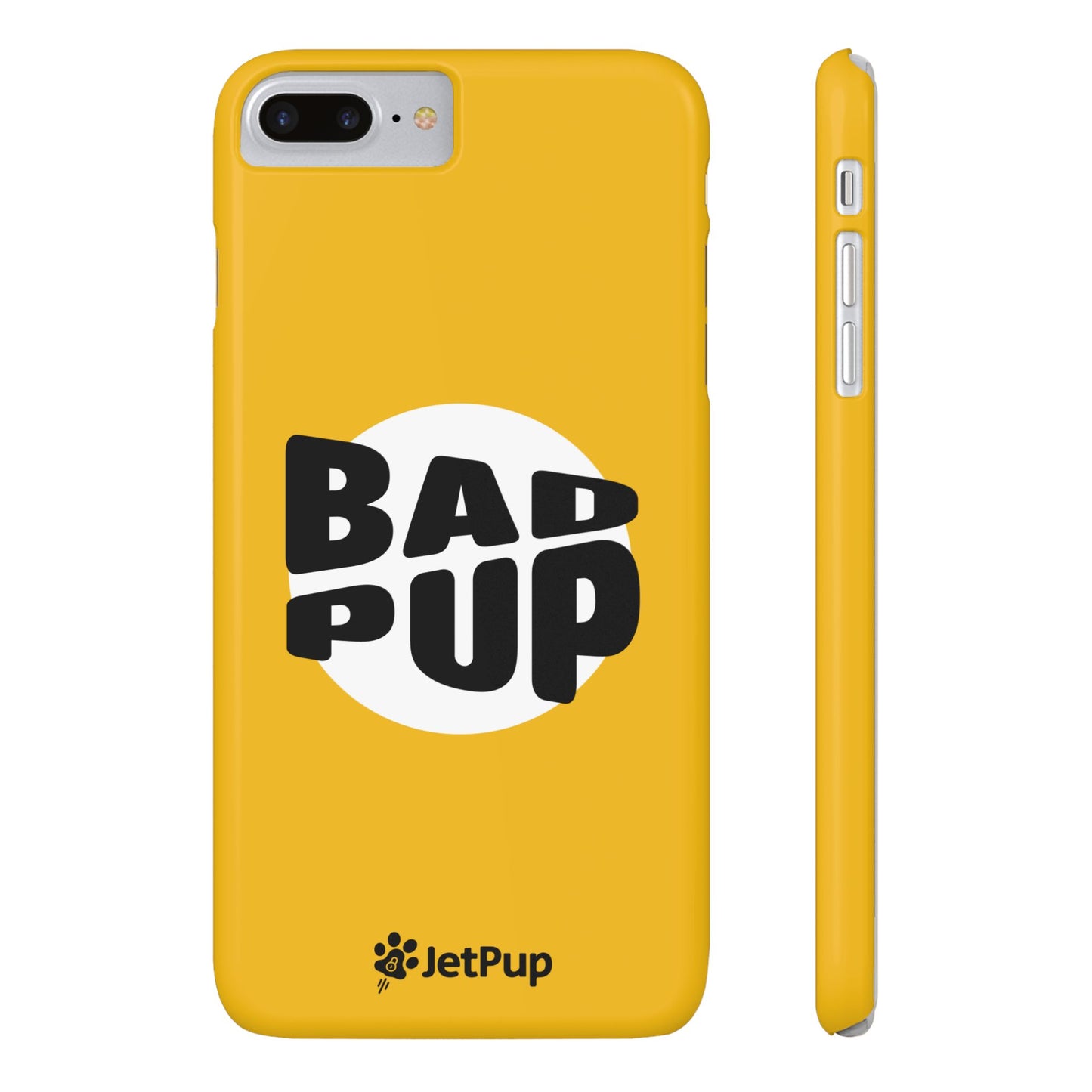 Bad Pup Slim iPhone Cases - Yellow