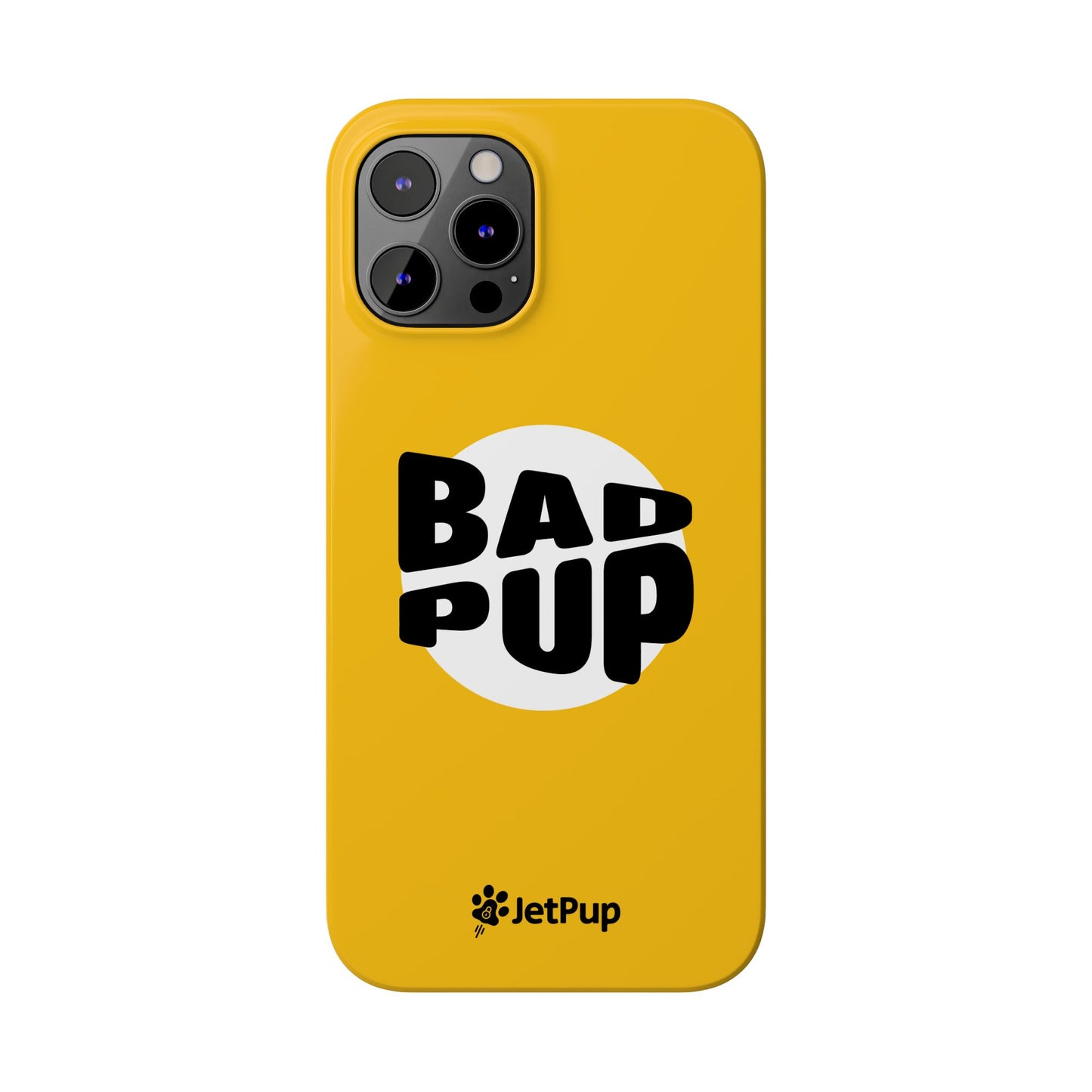 Bad Pup Slim iPhone Cases - Yellow