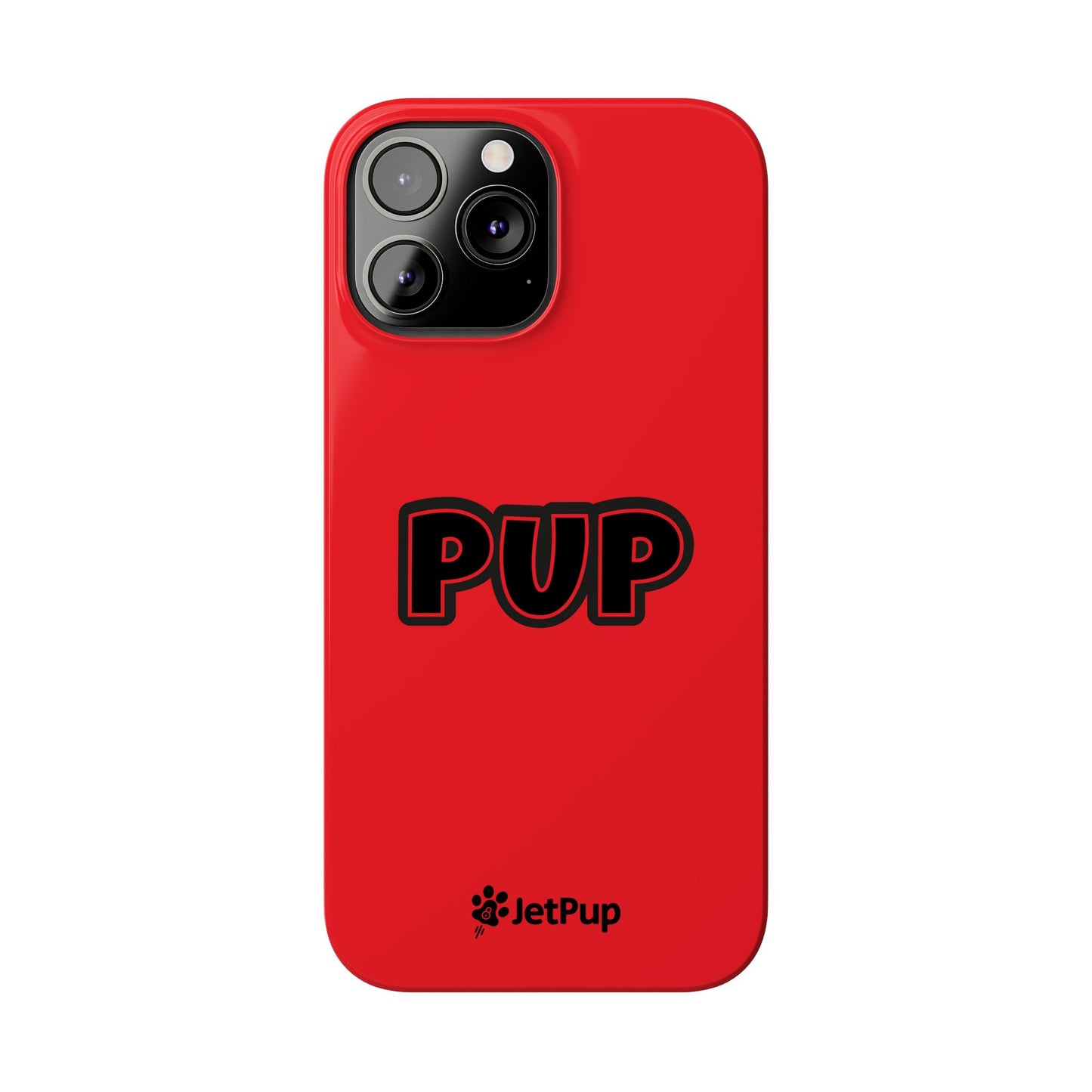 Pup Slim iPhone Cases - Red