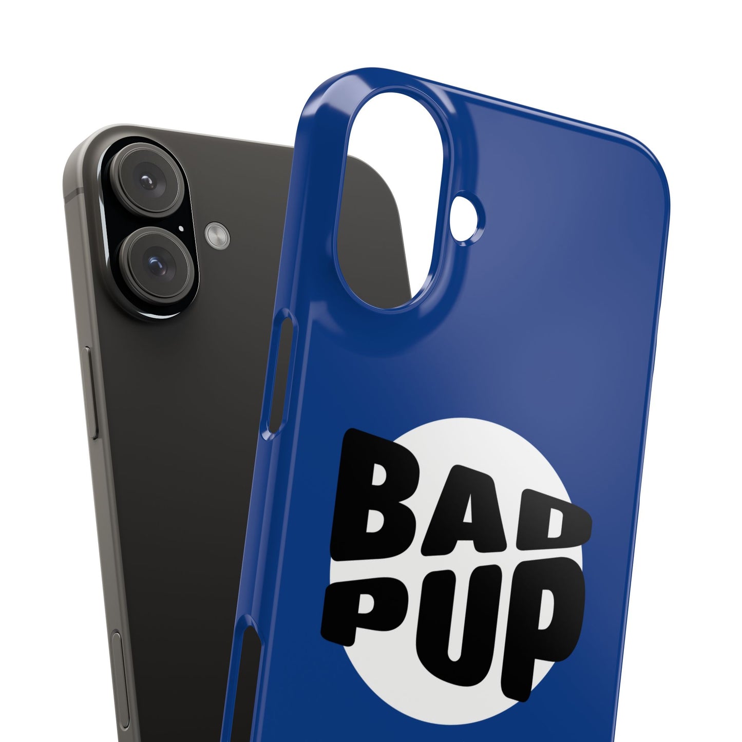 Bad Pup Slim iPhone Cases - Blue