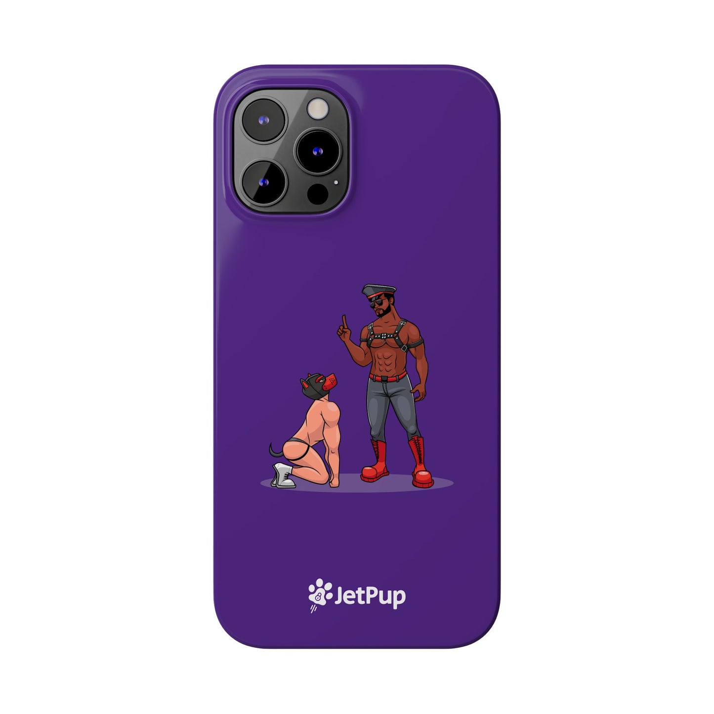 Sir & Pup Hood Slim iPhone Cases - Purple