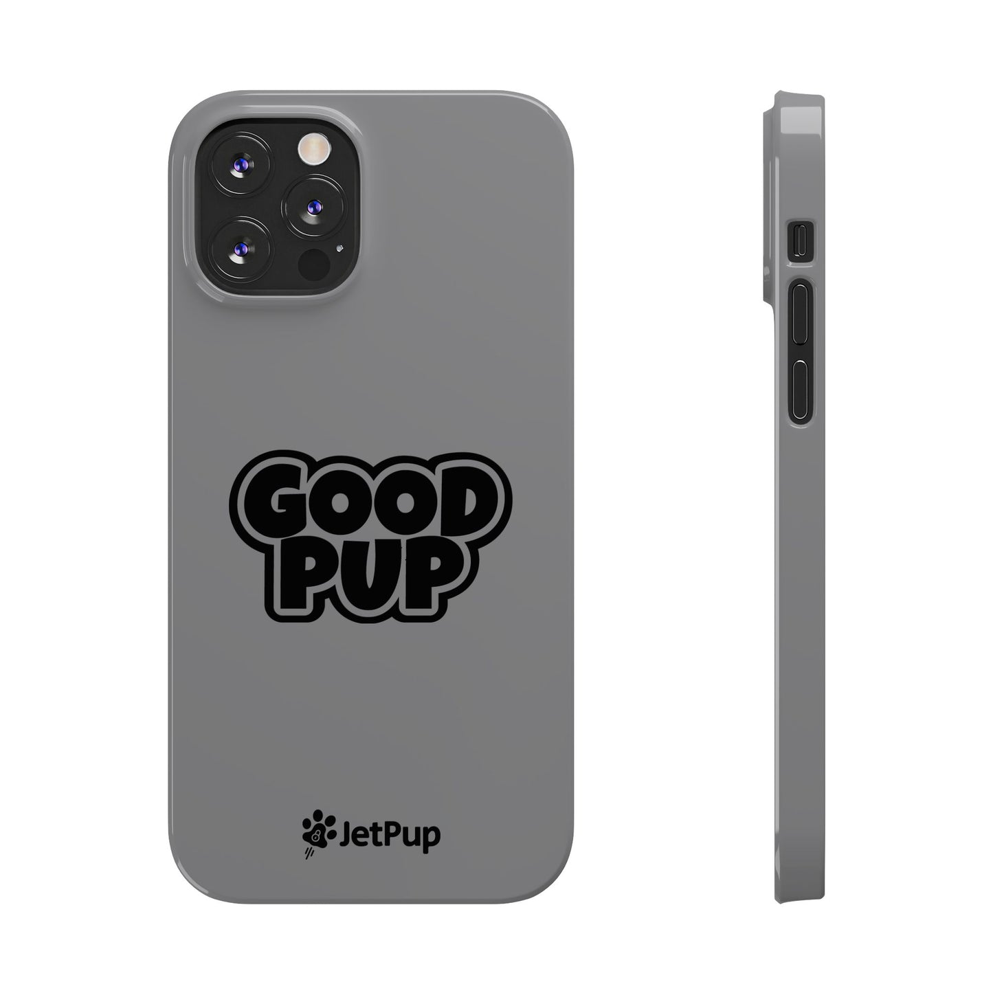 Good Pup Slim iPhone Cases - Grey