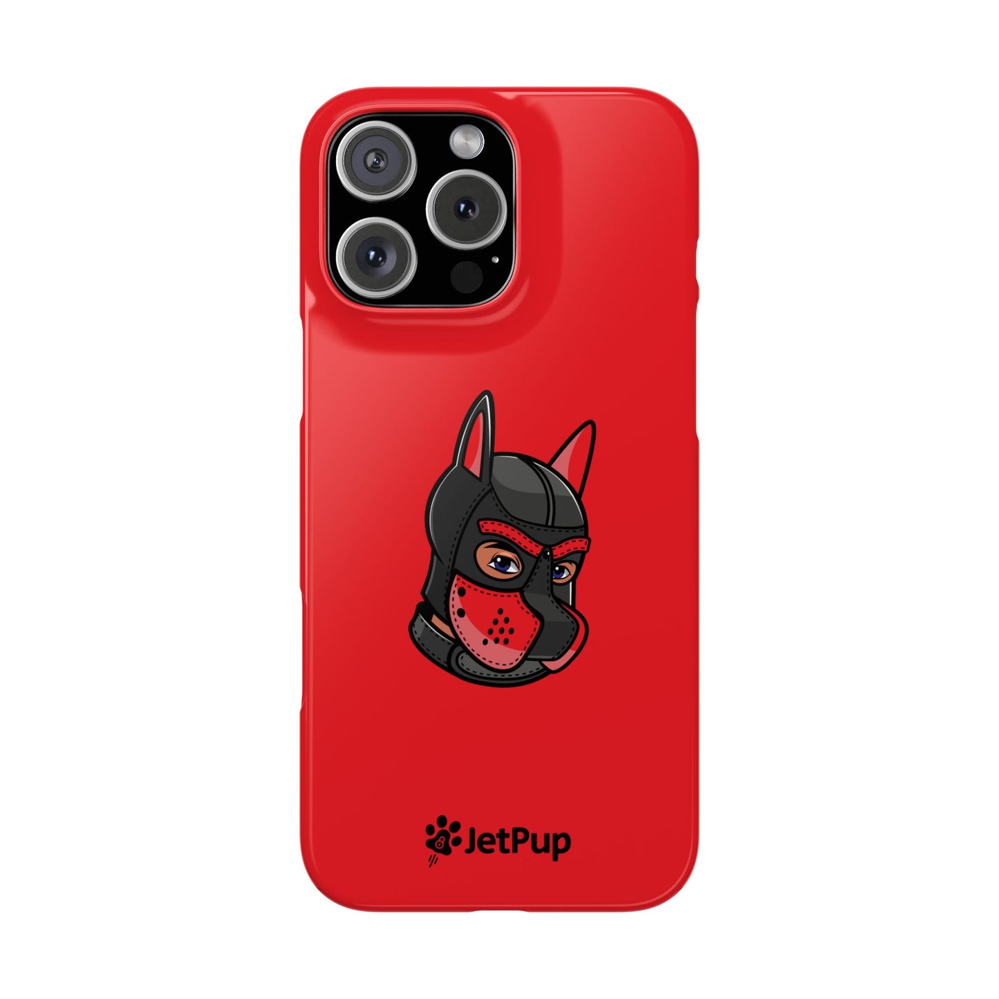 Pup Hood Slim iPhone Cases - Red