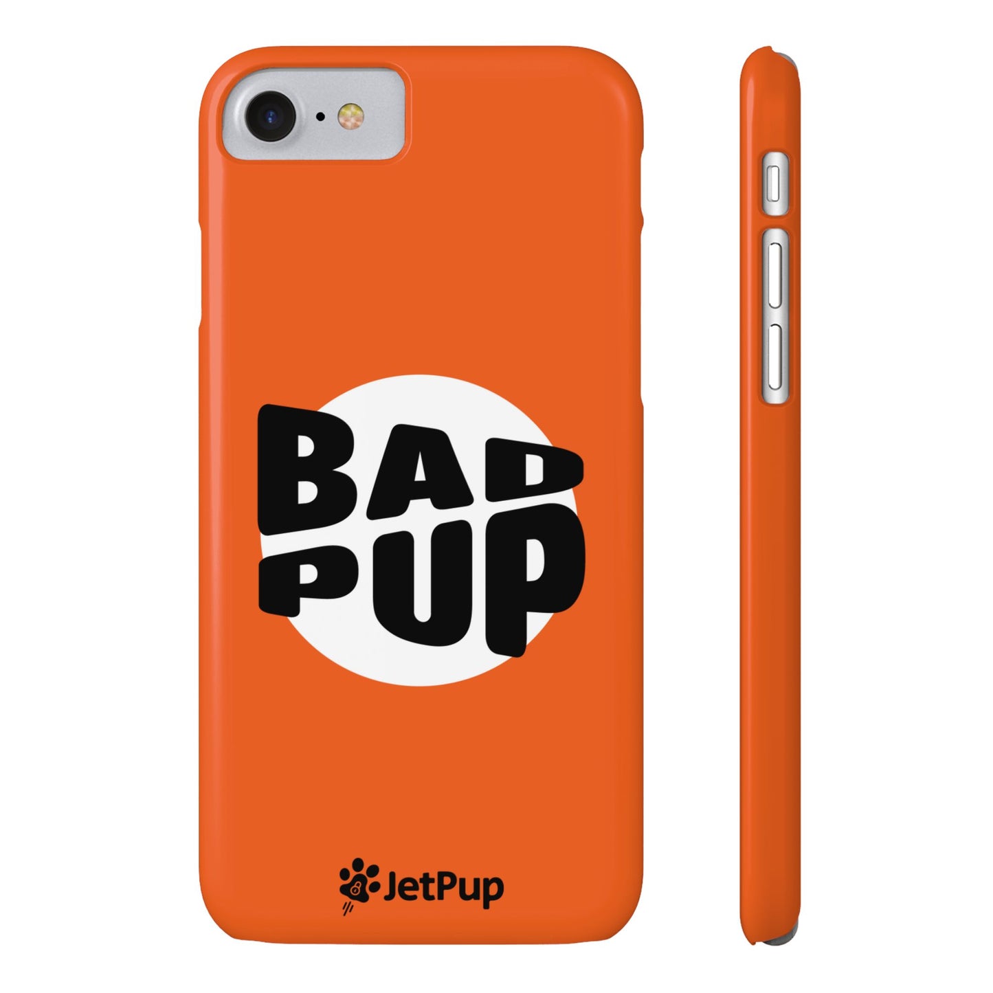 Bad Pup Slim iPhone Cases - Orange