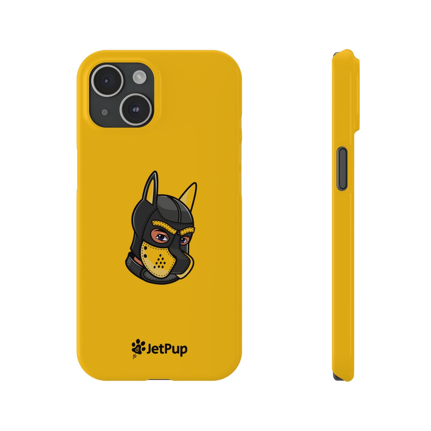 Pup Hood Slim iPhone Cases - Yellow