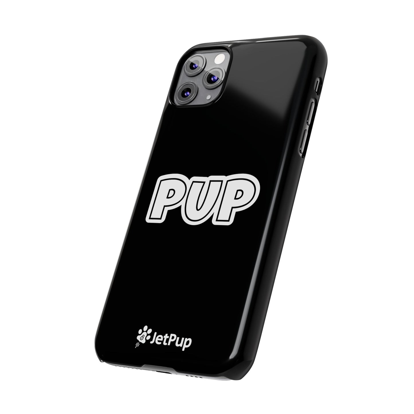 Pup Slim iPhone Cases - Black