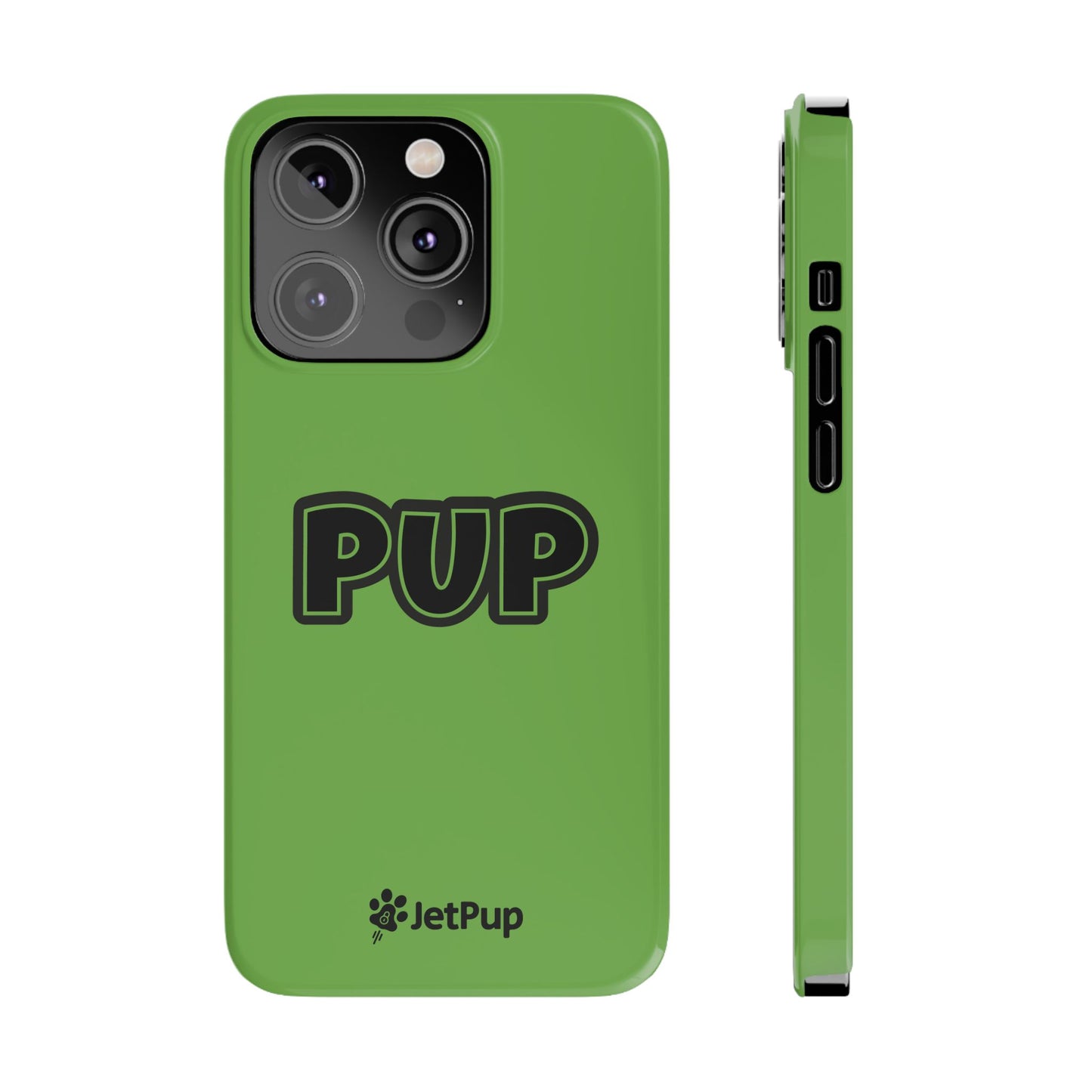 Pup Slim iPhone Cases - Green