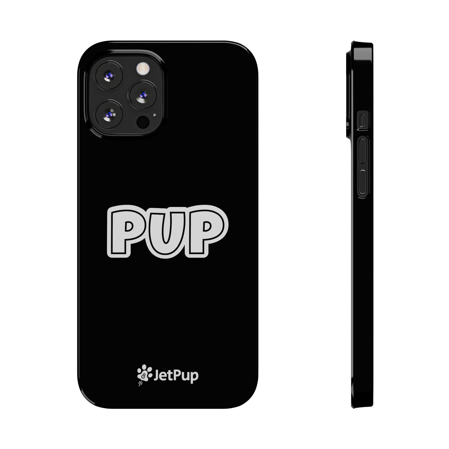 Pup Slim iPhone Cases - Black