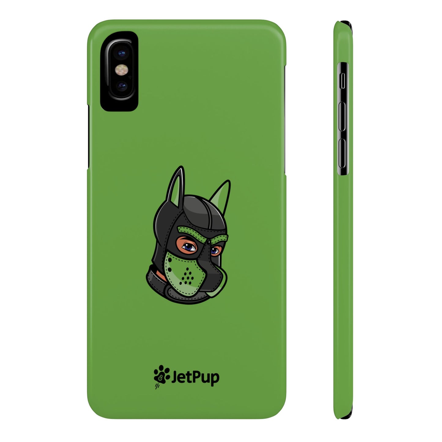 Pup Hood Slim iPhone Cases - Green