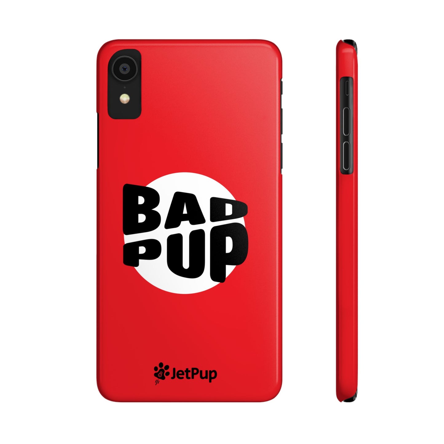 Bad Pup Slim iPhone Cases - Red