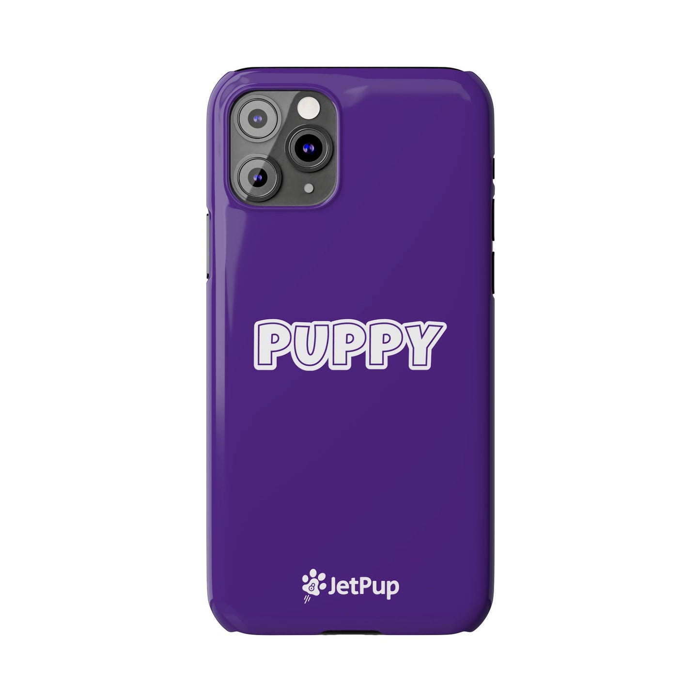 Puppy Slim iPhone Cases - Purple