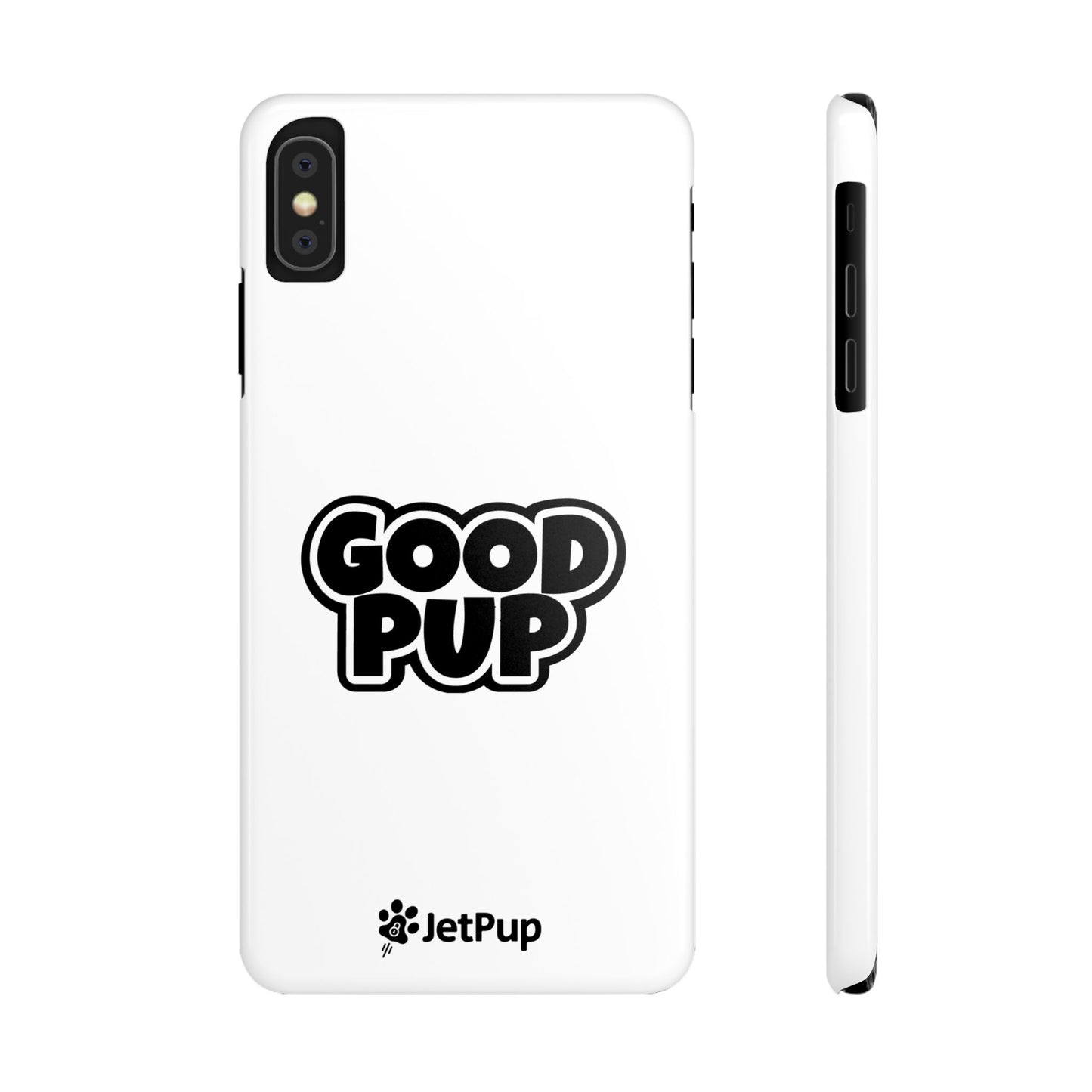 Good Pup Slim iPhone Cases - White