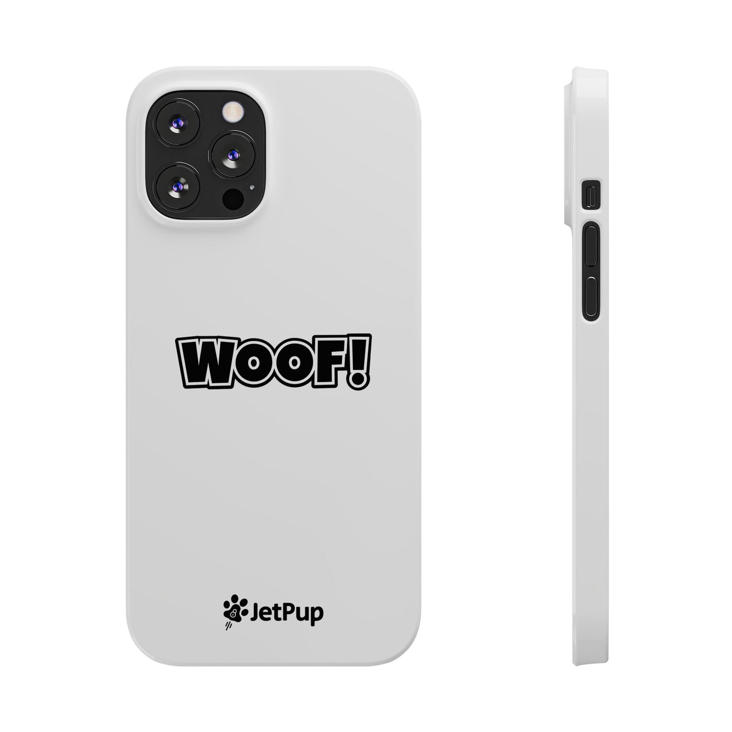 Woof Slim iPhone Cases - White