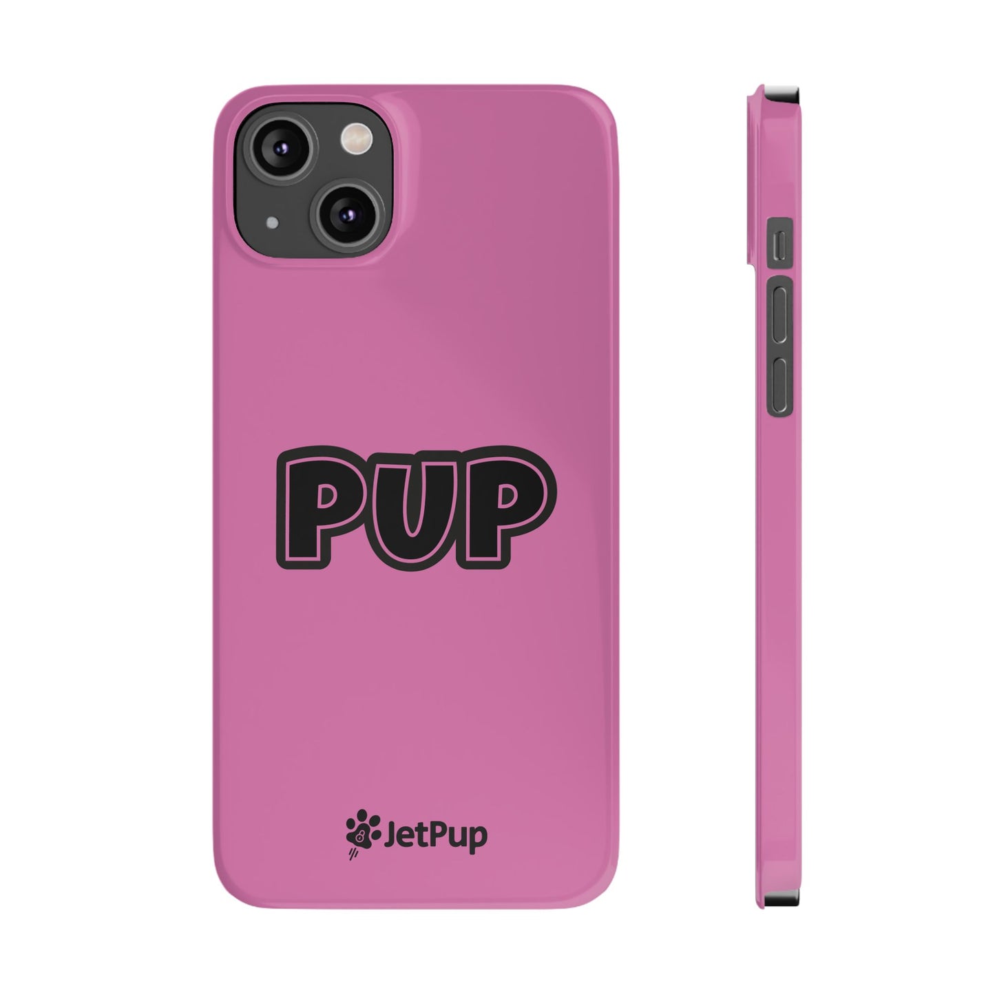 Pup Slim iPhone Cases - Pink