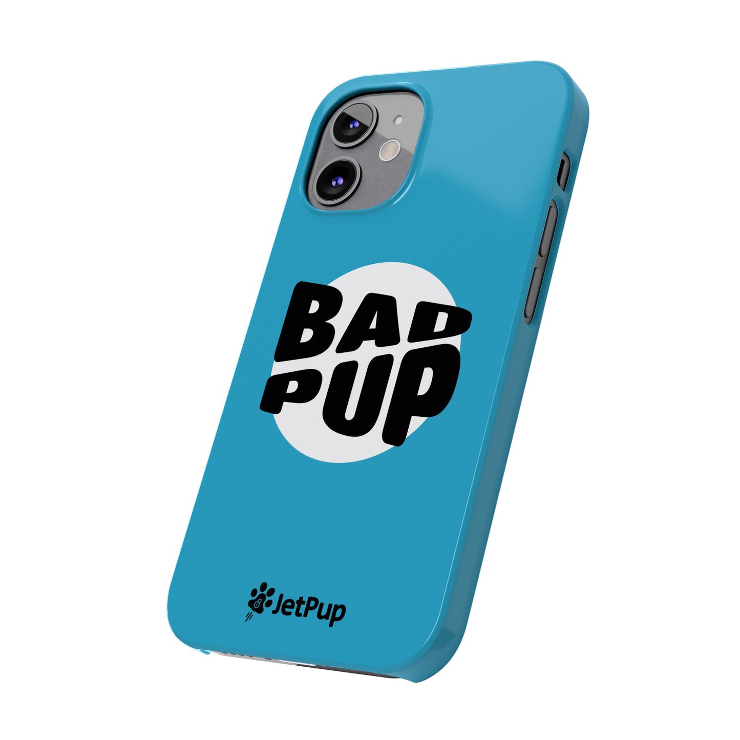 Bad Pup Slim iPhone Cases - Turquoise