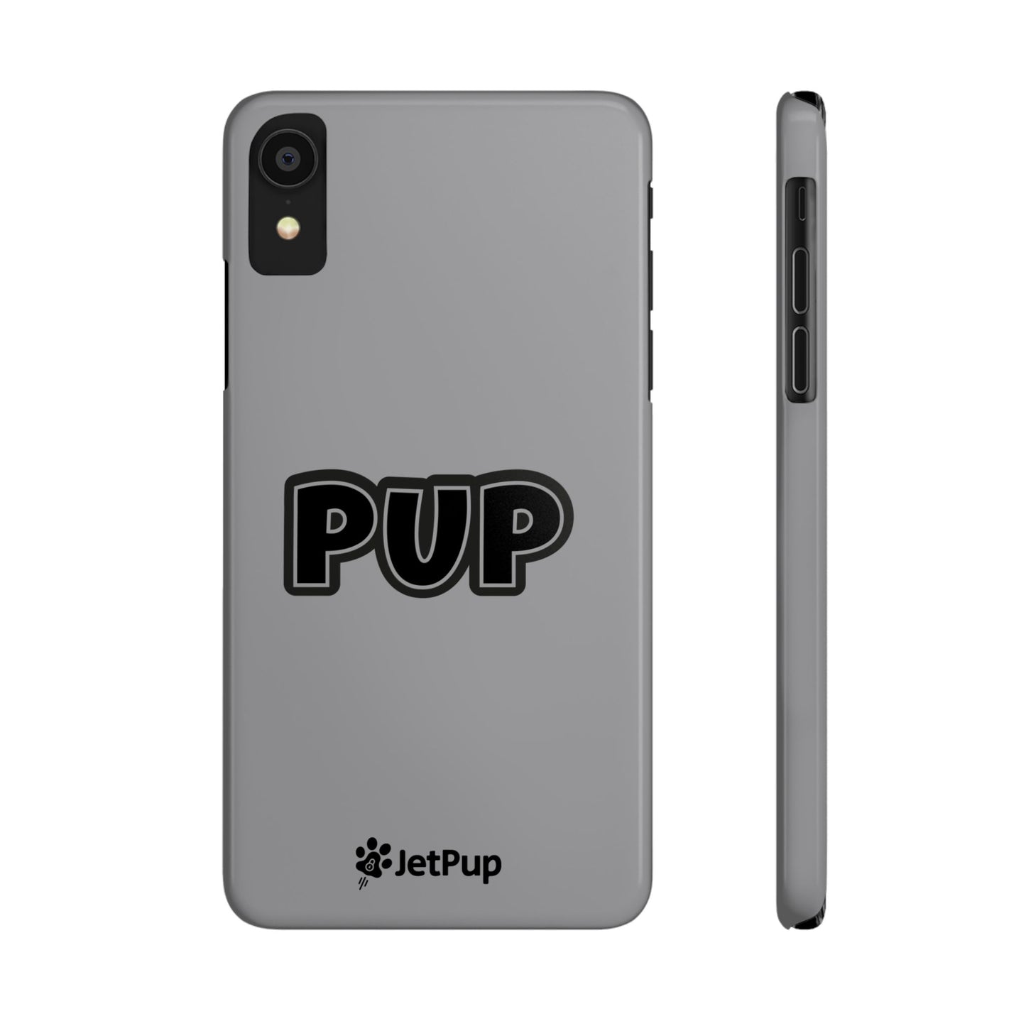 Pup Slim iPhone Cases - Grey