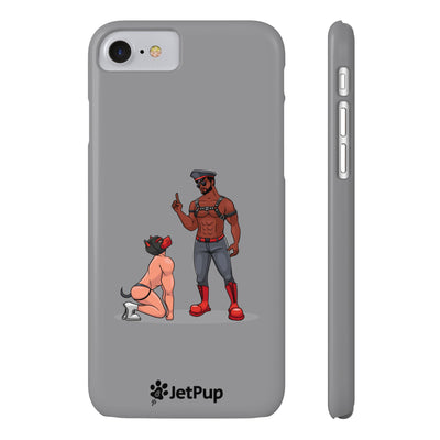 Sir & Pup Hood Slim iPhone Cases - Grey