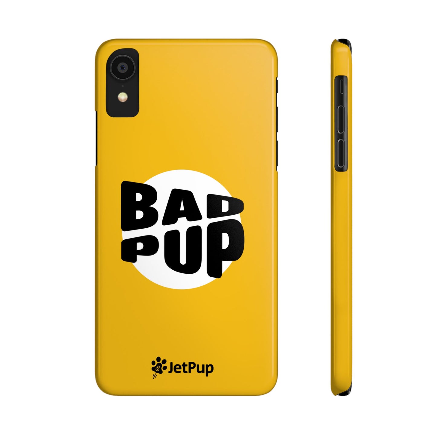 Bad Pup Slim iPhone Cases - Yellow