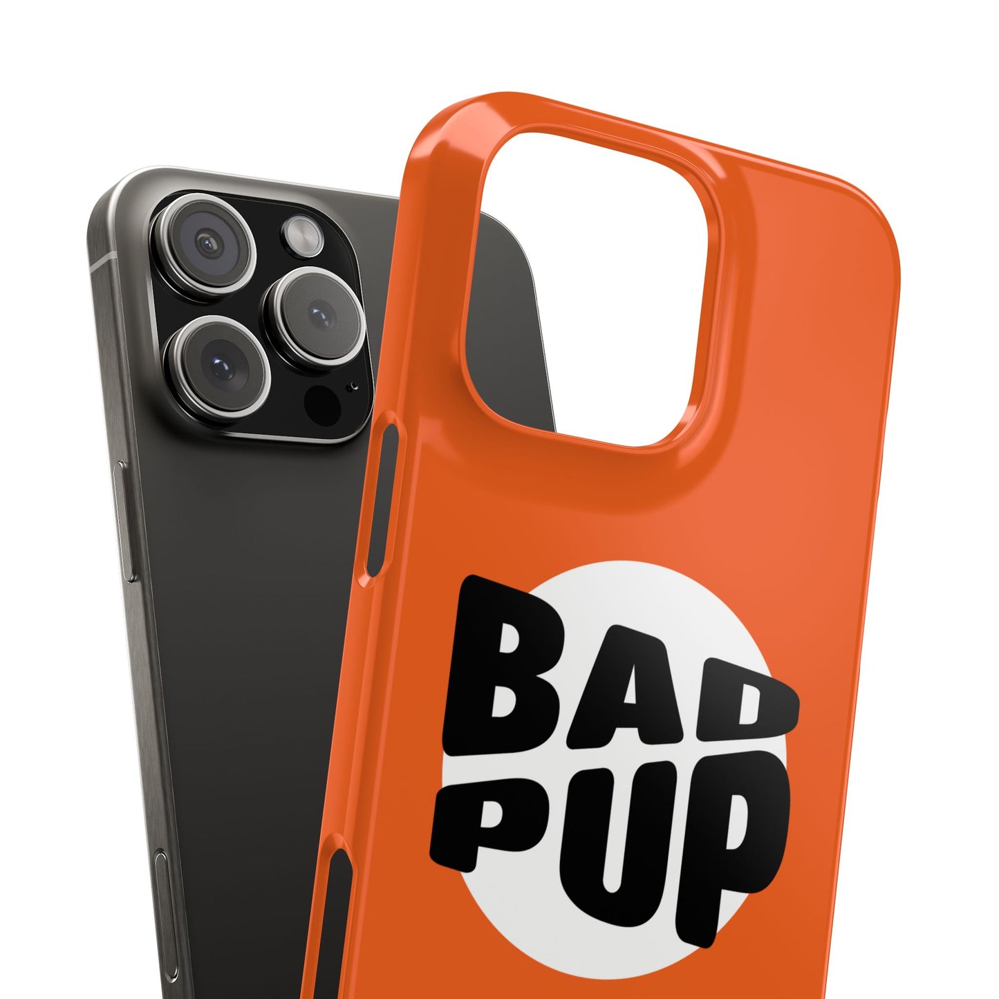 Bad Pup Slim iPhone Cases - Orange
