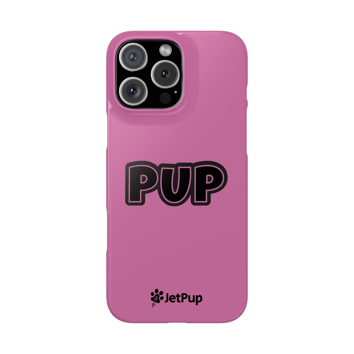 Pup Slim iPhone Cases - Pink