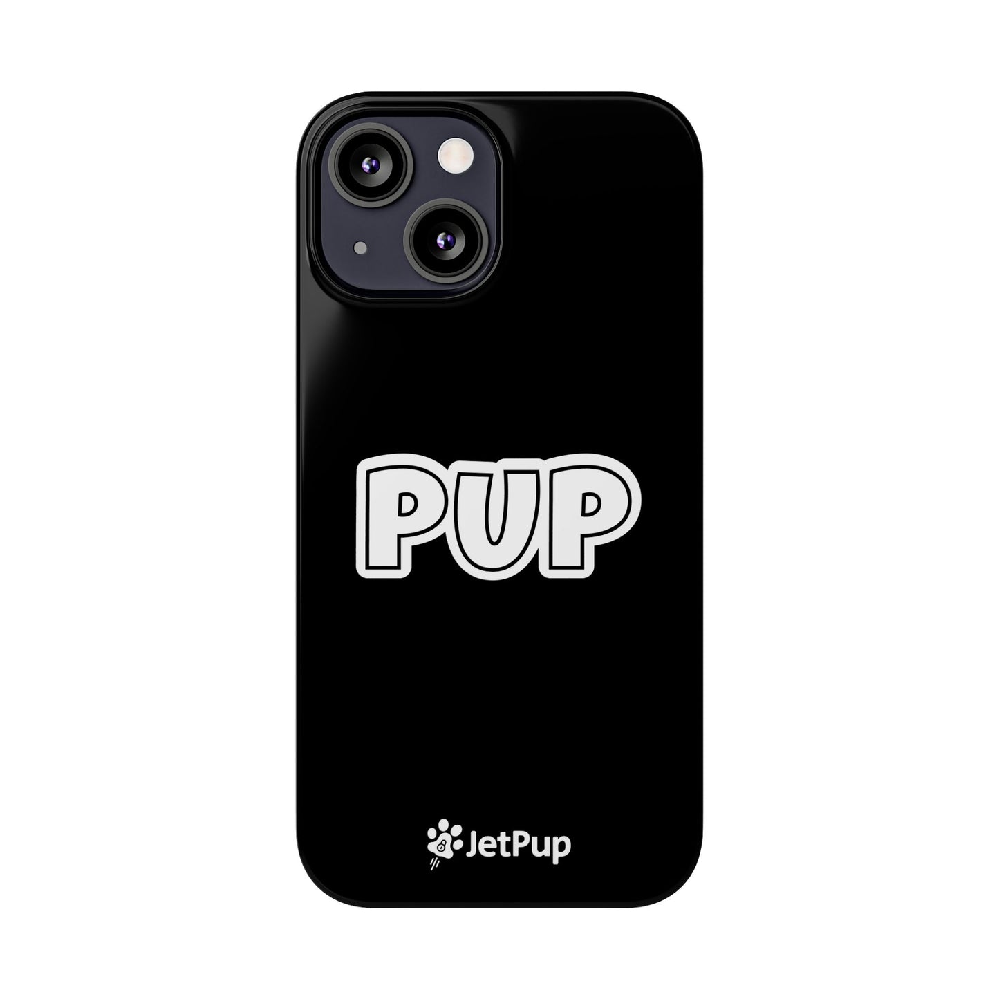 Pup Slim iPhone Cases - Black