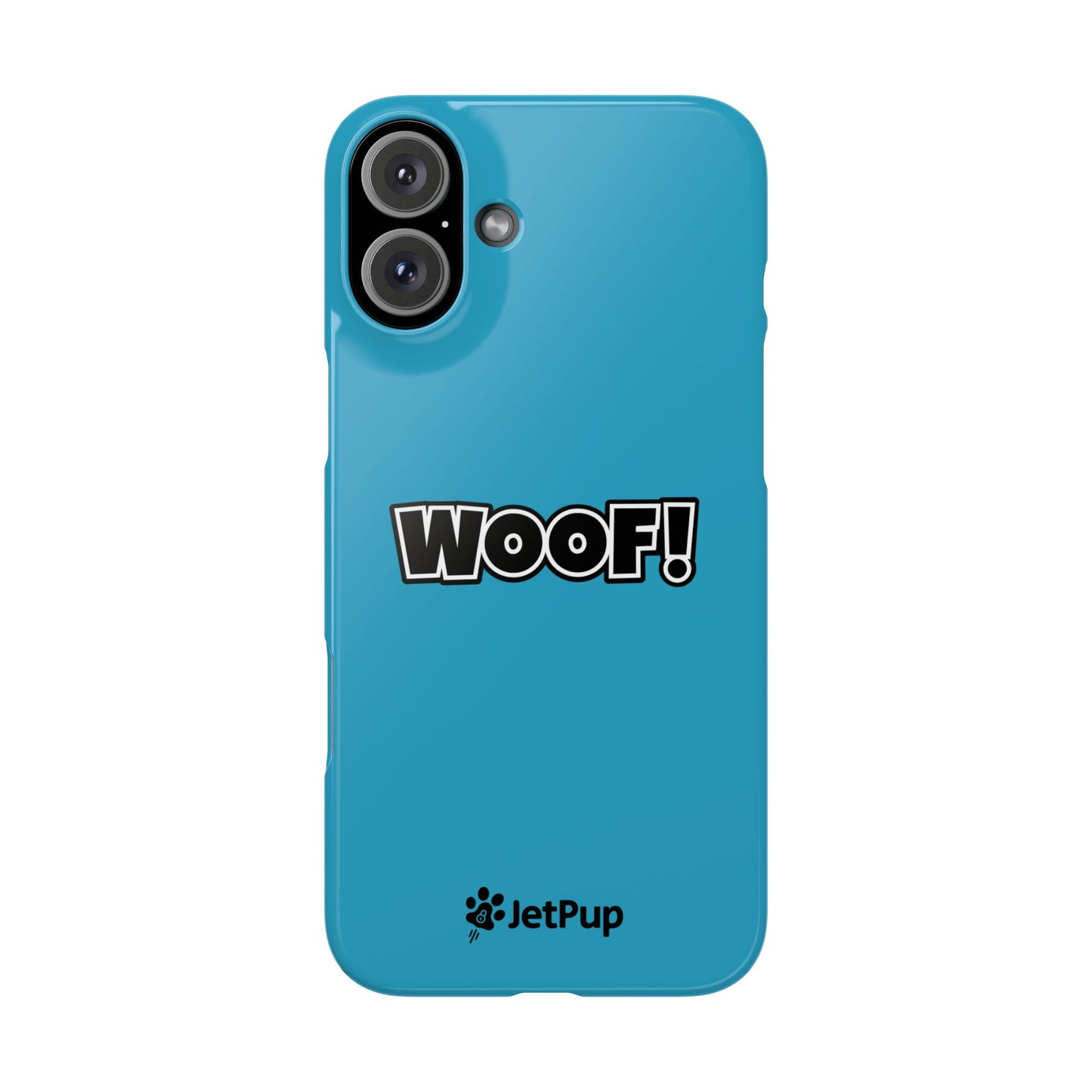 Woof Slim iPhone Cases -Turquoise