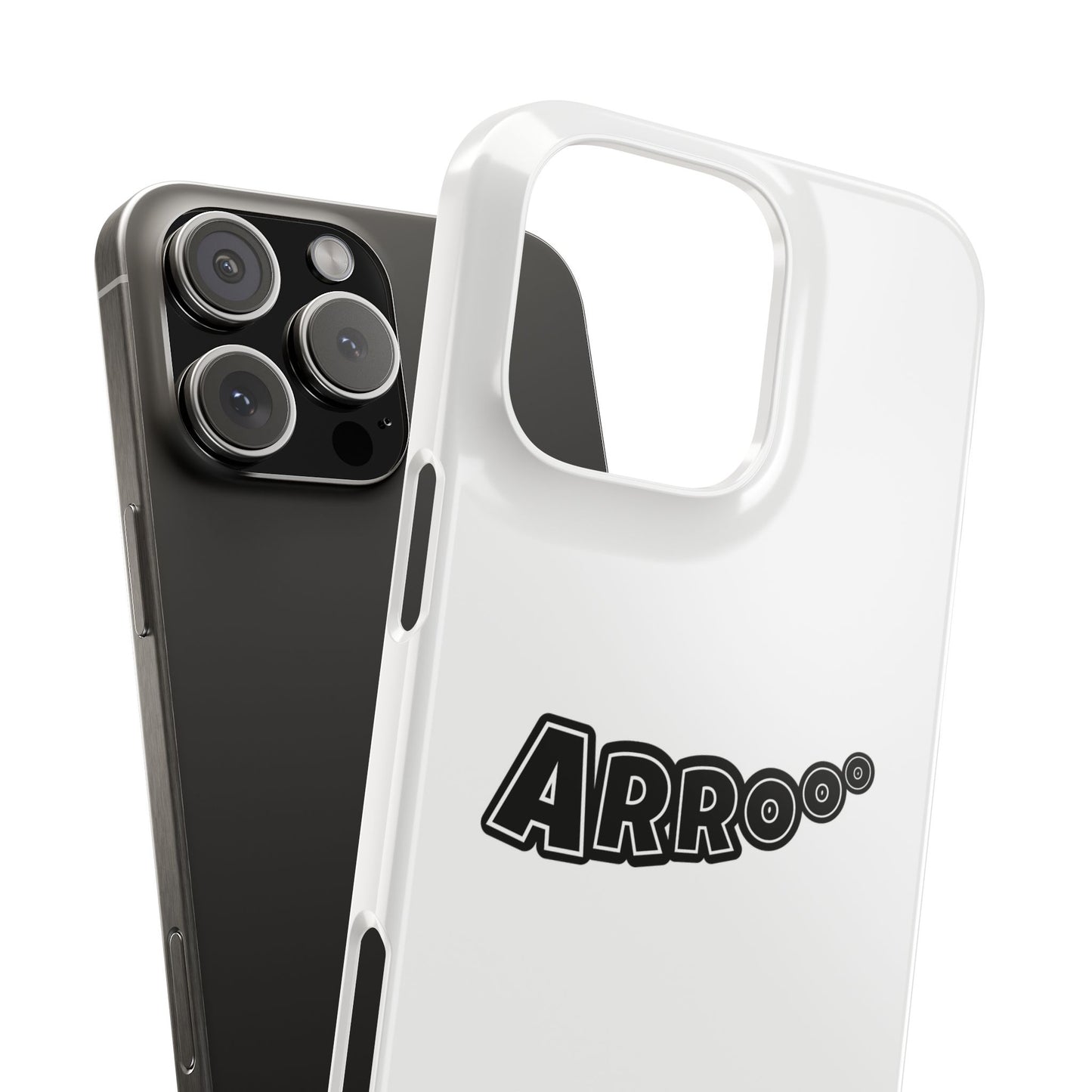 Arrooo Slim iPhone Cases - White