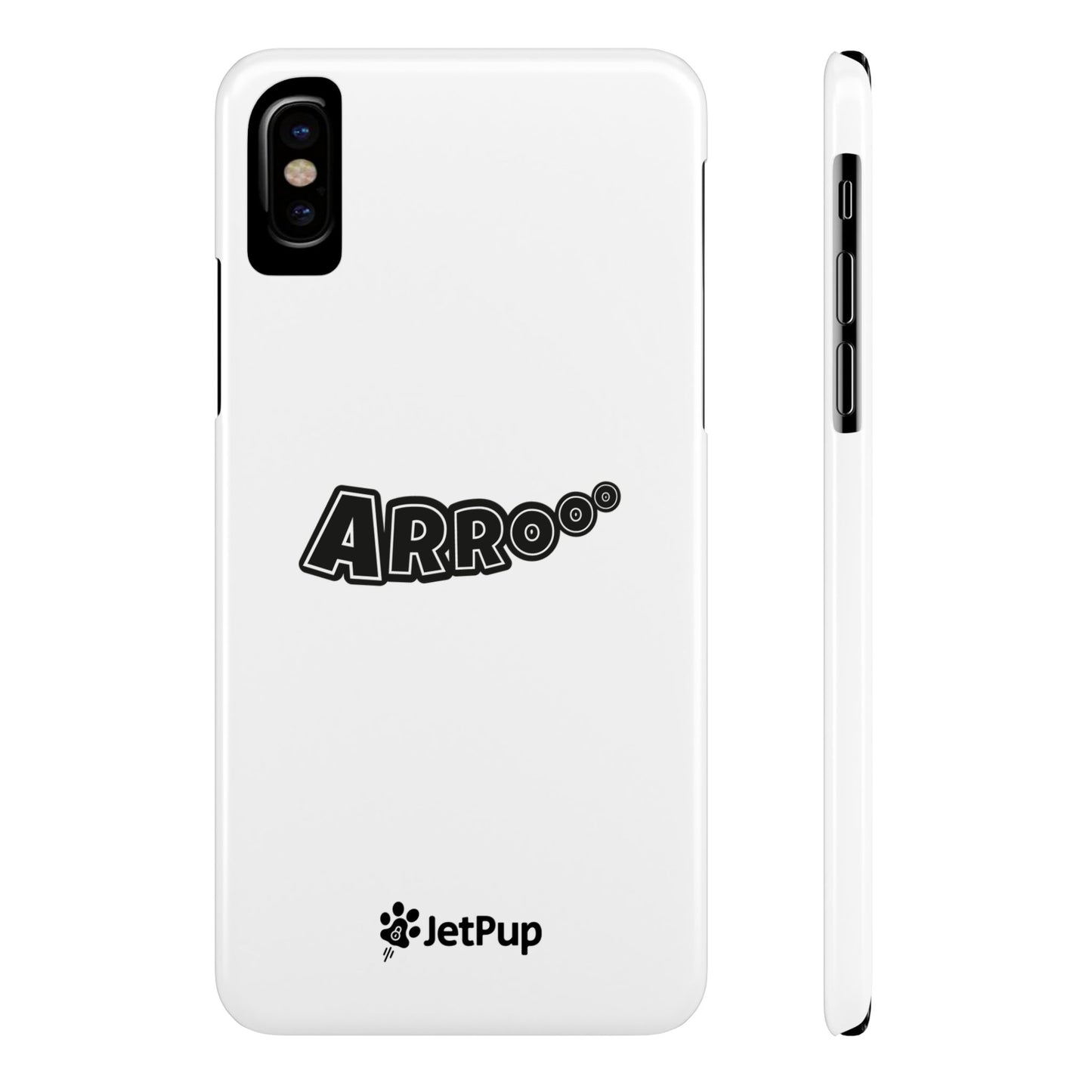 Arrooo Slim iPhone Cases - White