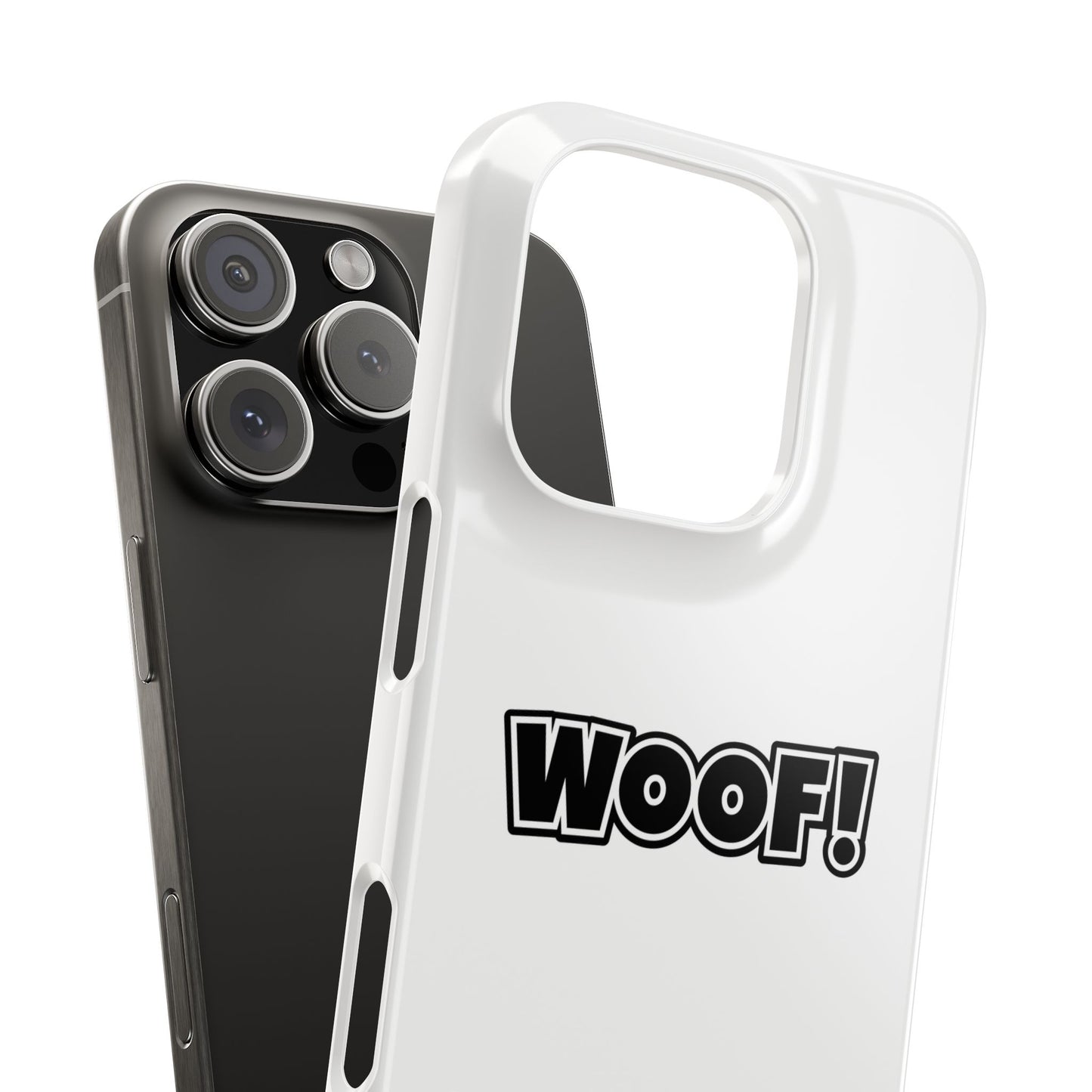 Woof Slim iPhone Cases - White