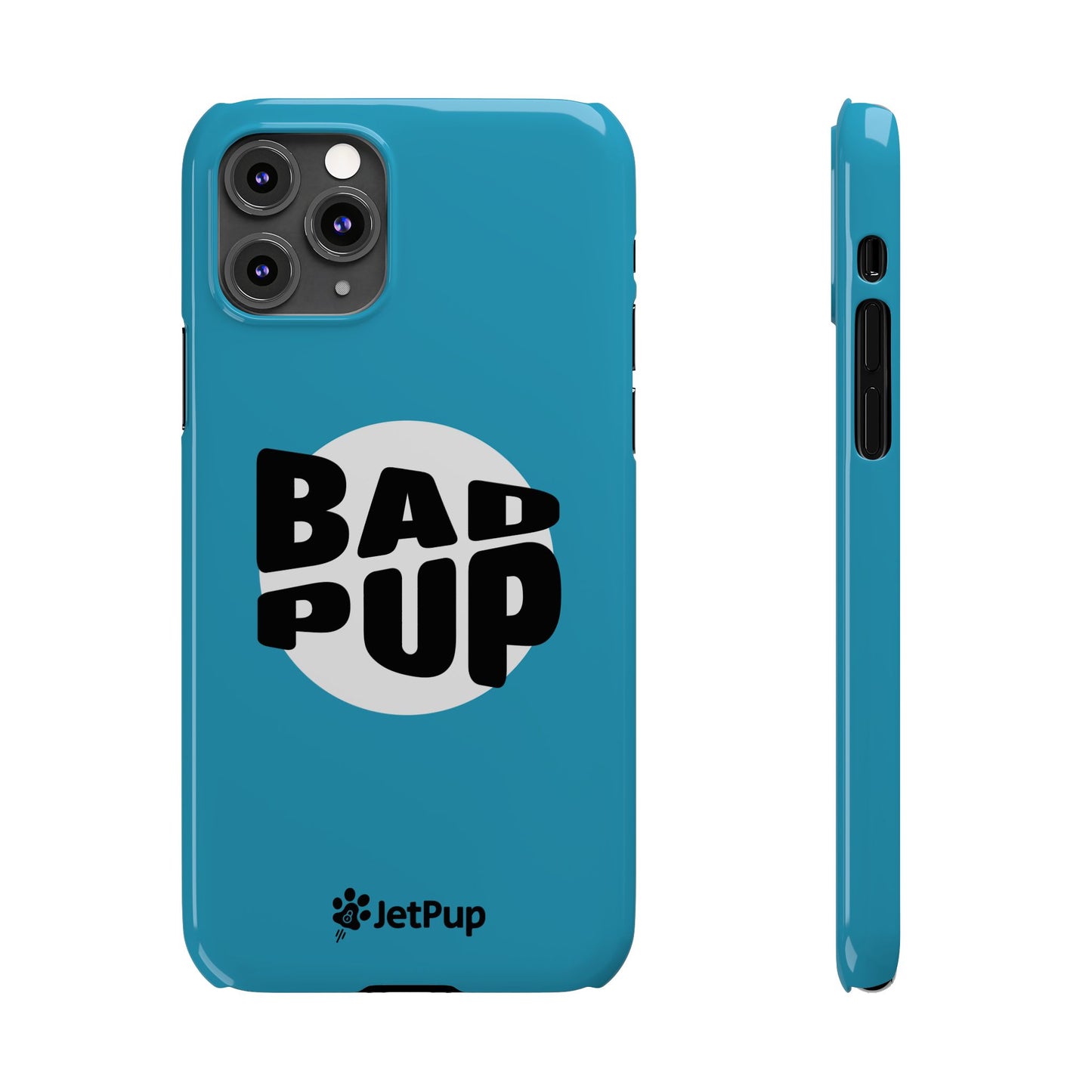 Bad Pup Slim iPhone Cases - Turquoise