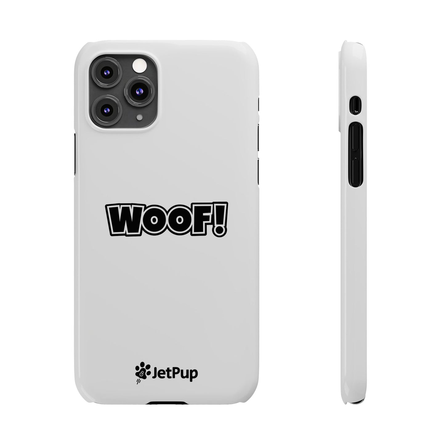 Woof Slim iPhone Cases - White
