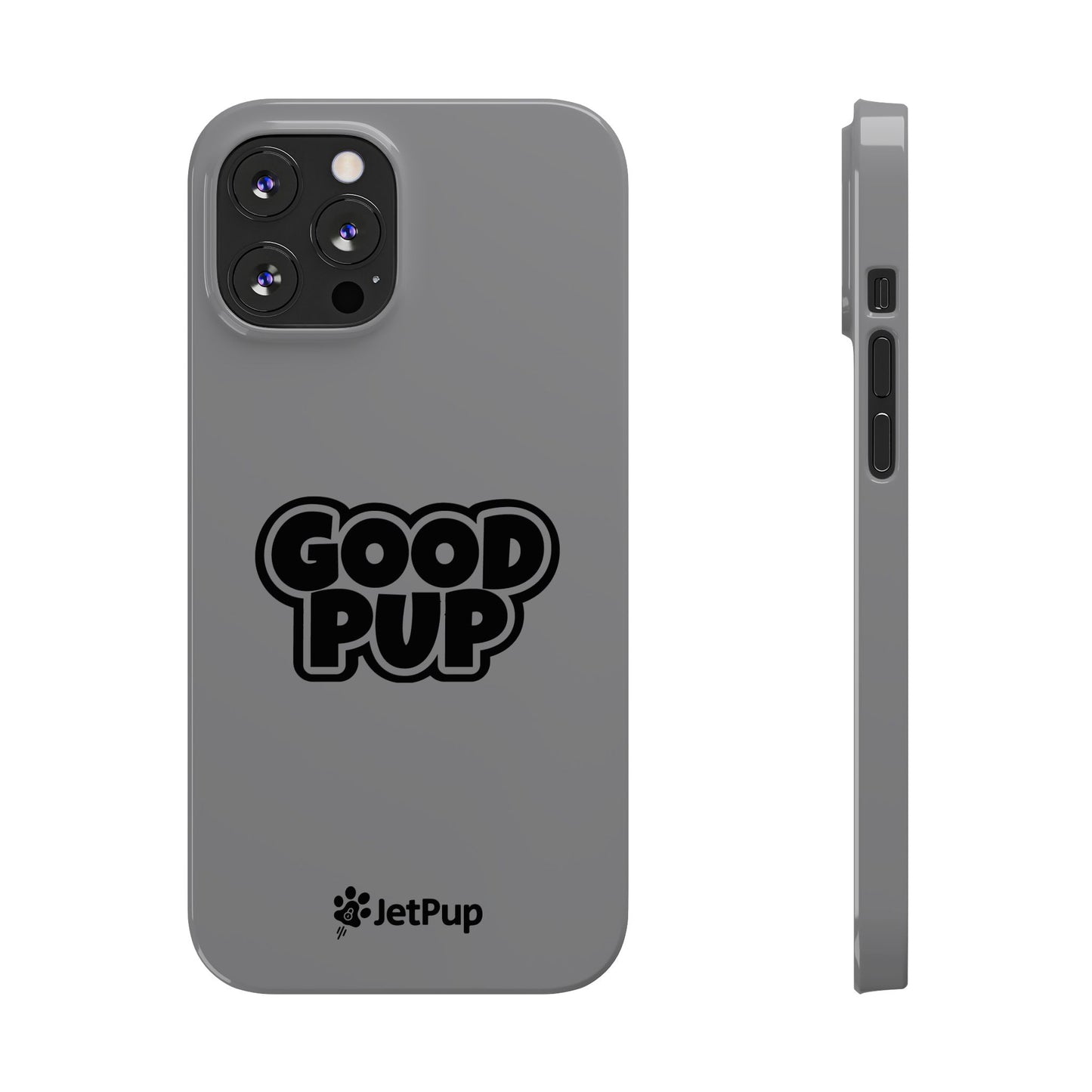 Good Pup Slim iPhone Cases - Grey