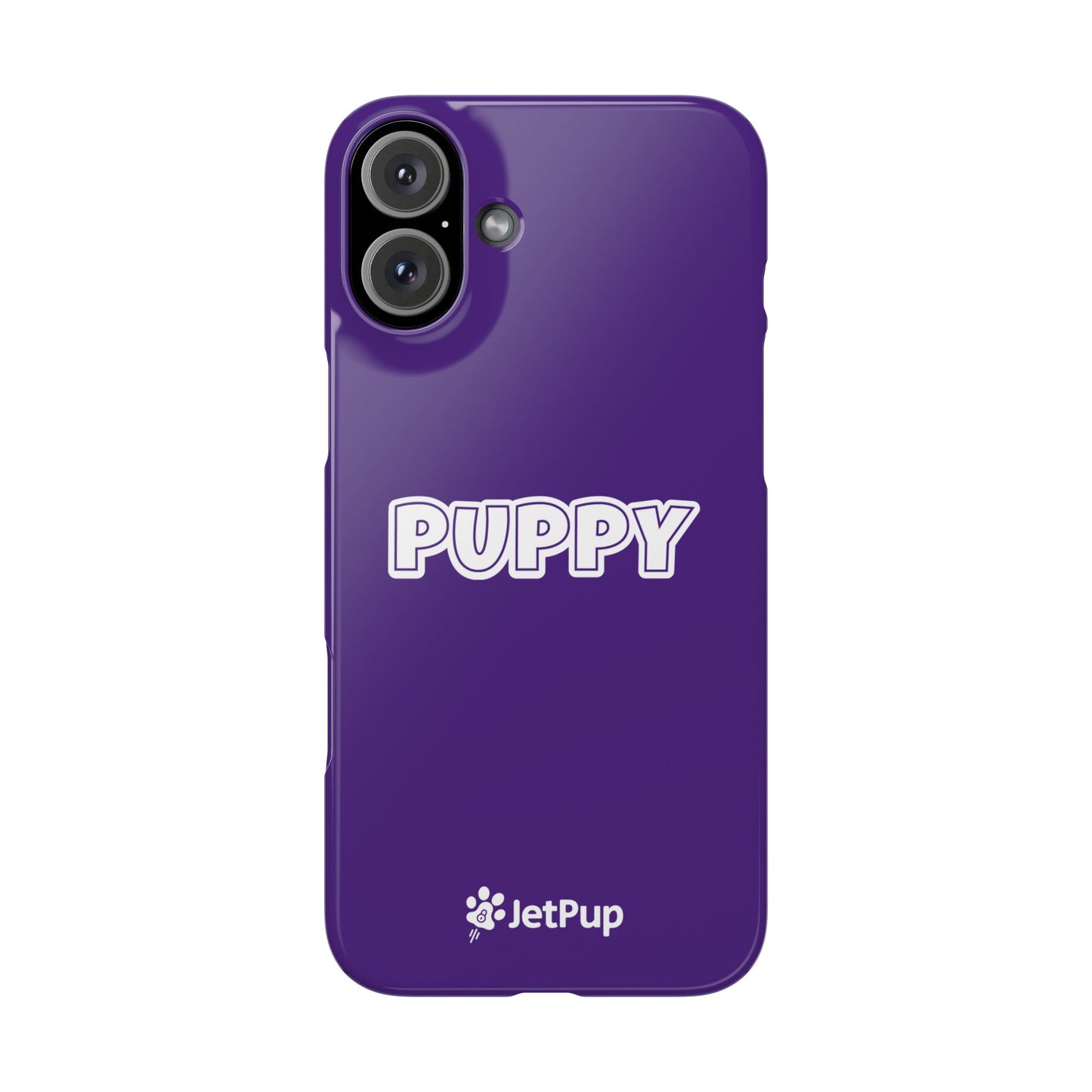 Puppy Slim iPhone Cases - Purple