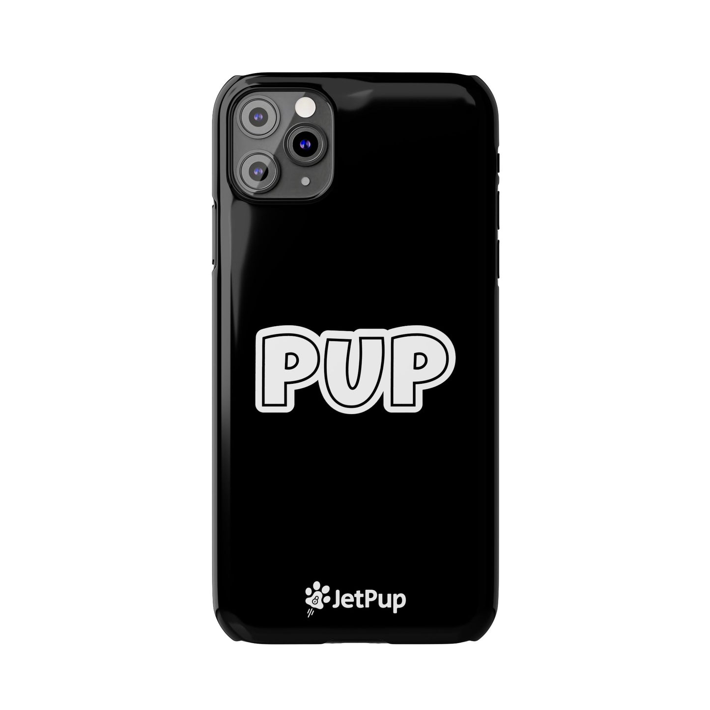 Pup Slim iPhone Cases - Black