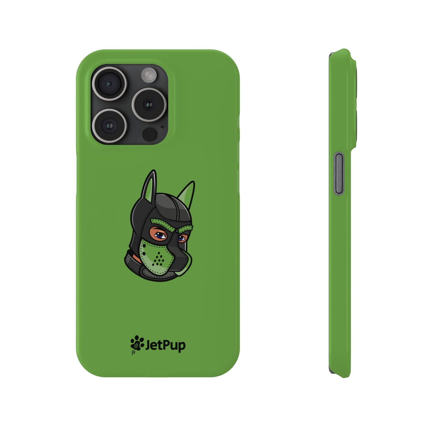 Pup Hood Slim iPhone Cases - Green